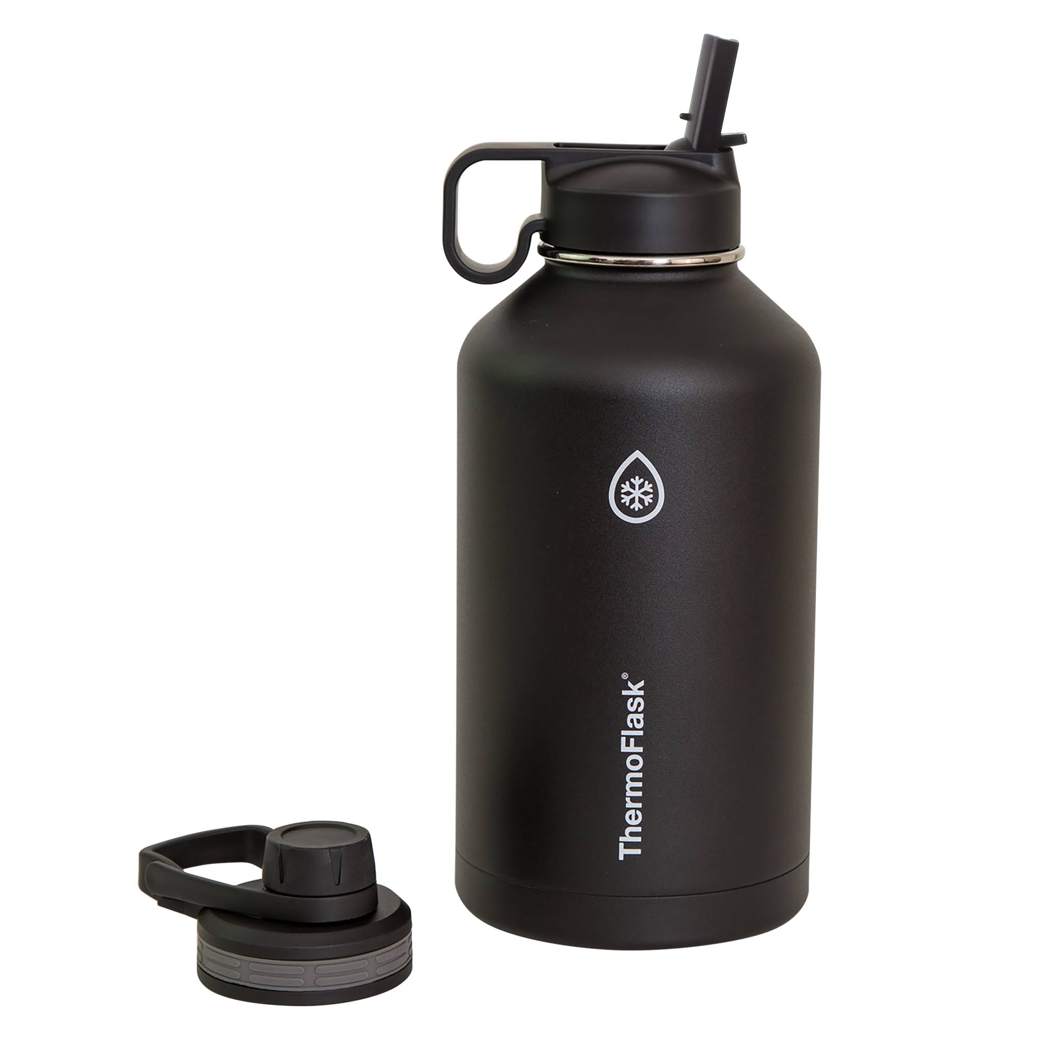 Thermoflask Double Stainless Steel Insulated Water Bottle 64 oz Black