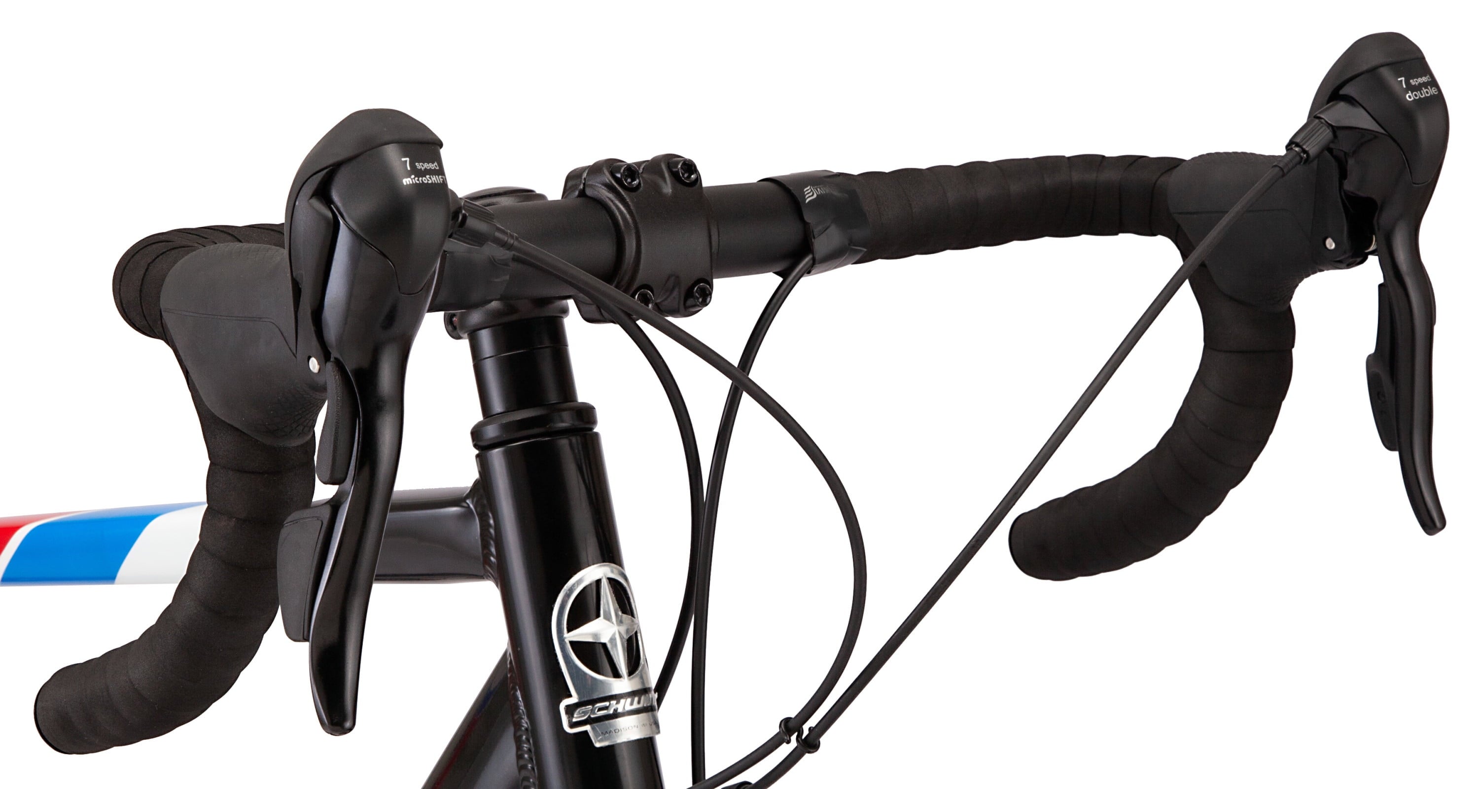 Millsaps Road Bike. 700c wheels. 14 speeds. black / red. cyclocross