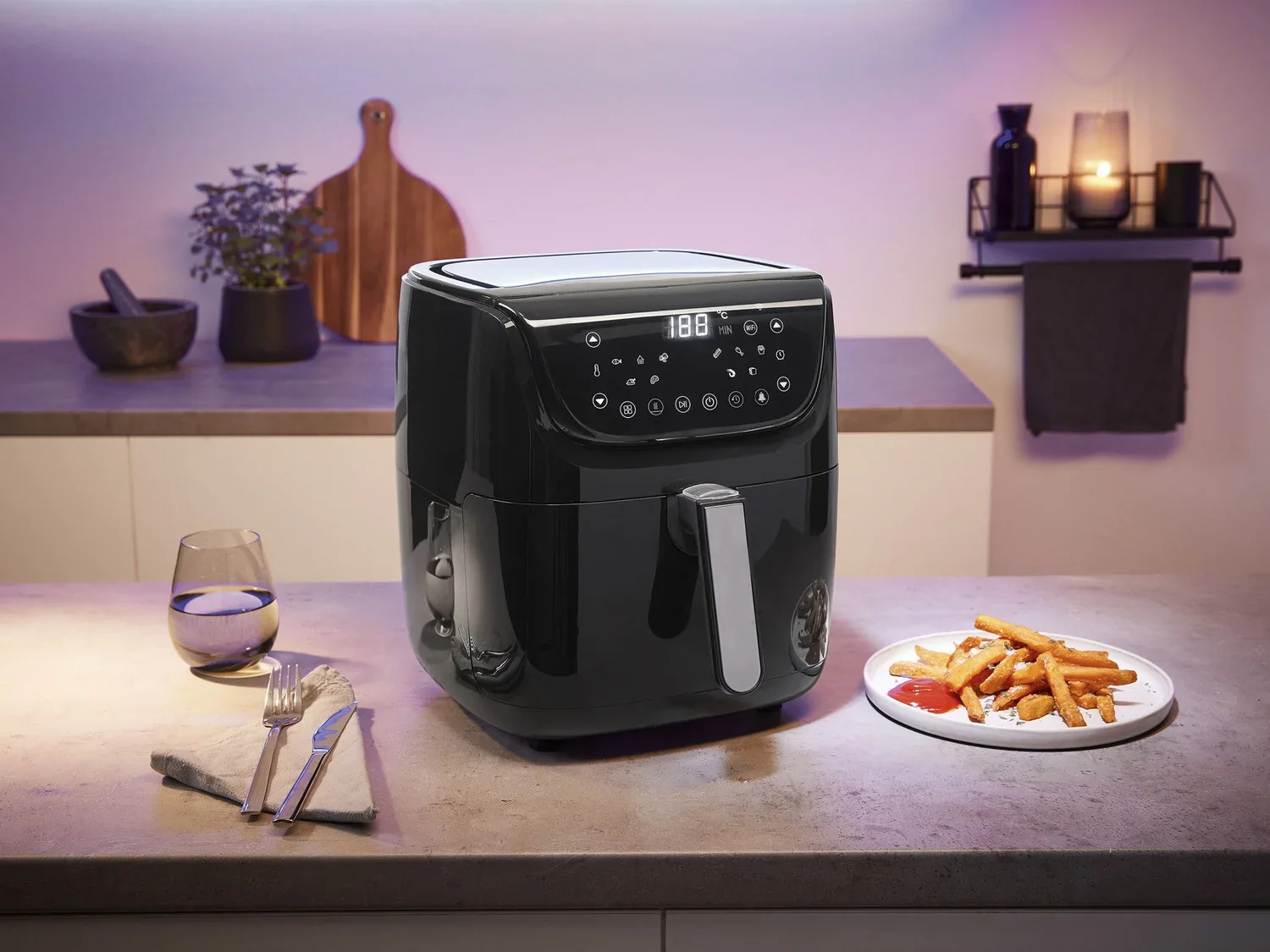 SILVERCREST KITCHEN TOOLS Airfryer Smart XL SHFS 2150 A1, 5,5 l, 2150 W