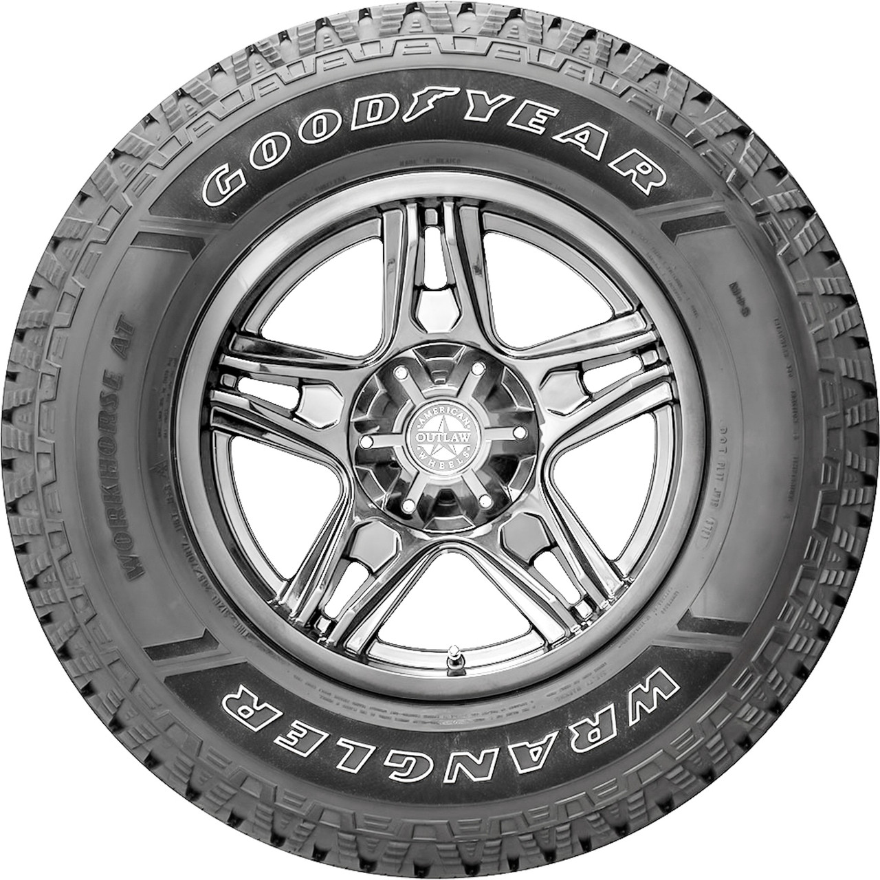 Wrangler Workhorse AT All Terrain 265/65R17 112T Light Truck Tire - Image 4