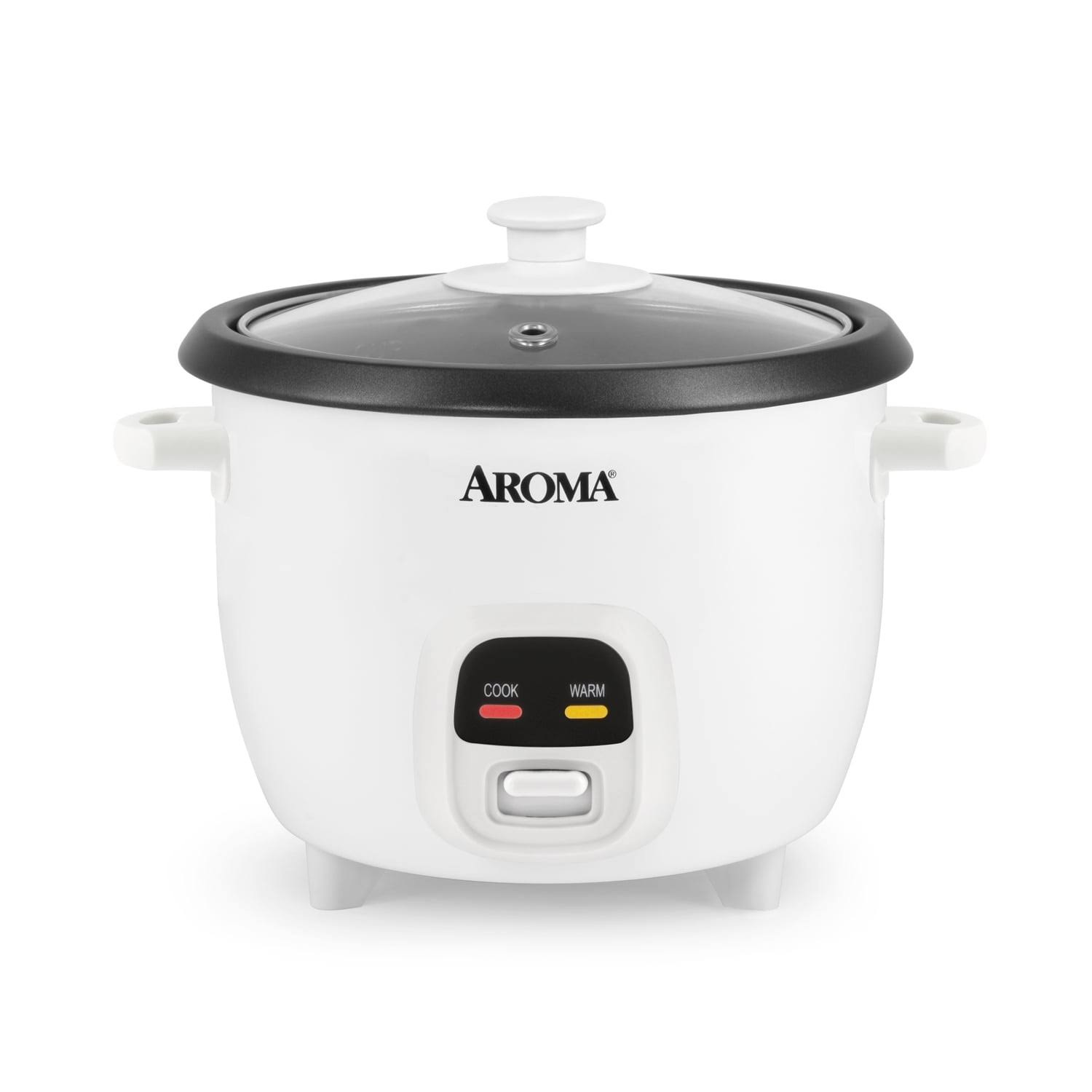 Aroma 6-Cup (Cooked) Rice & Grain Cooker, New, White