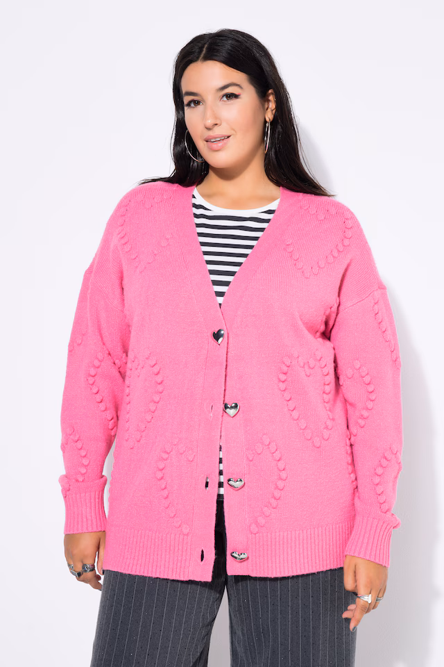 Textured Heart Cardigan