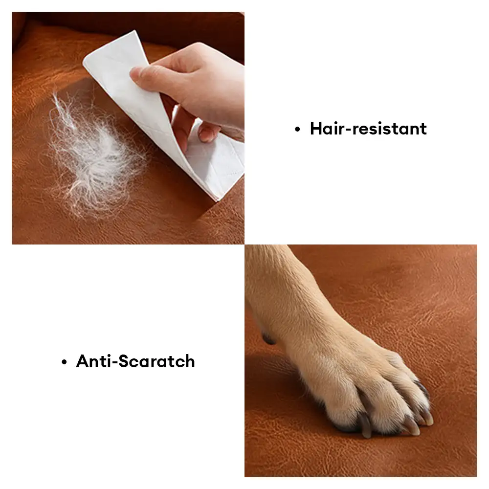Pet Friendly Faux Leather Car Seat Mask - Waterproof And Stain Resistant