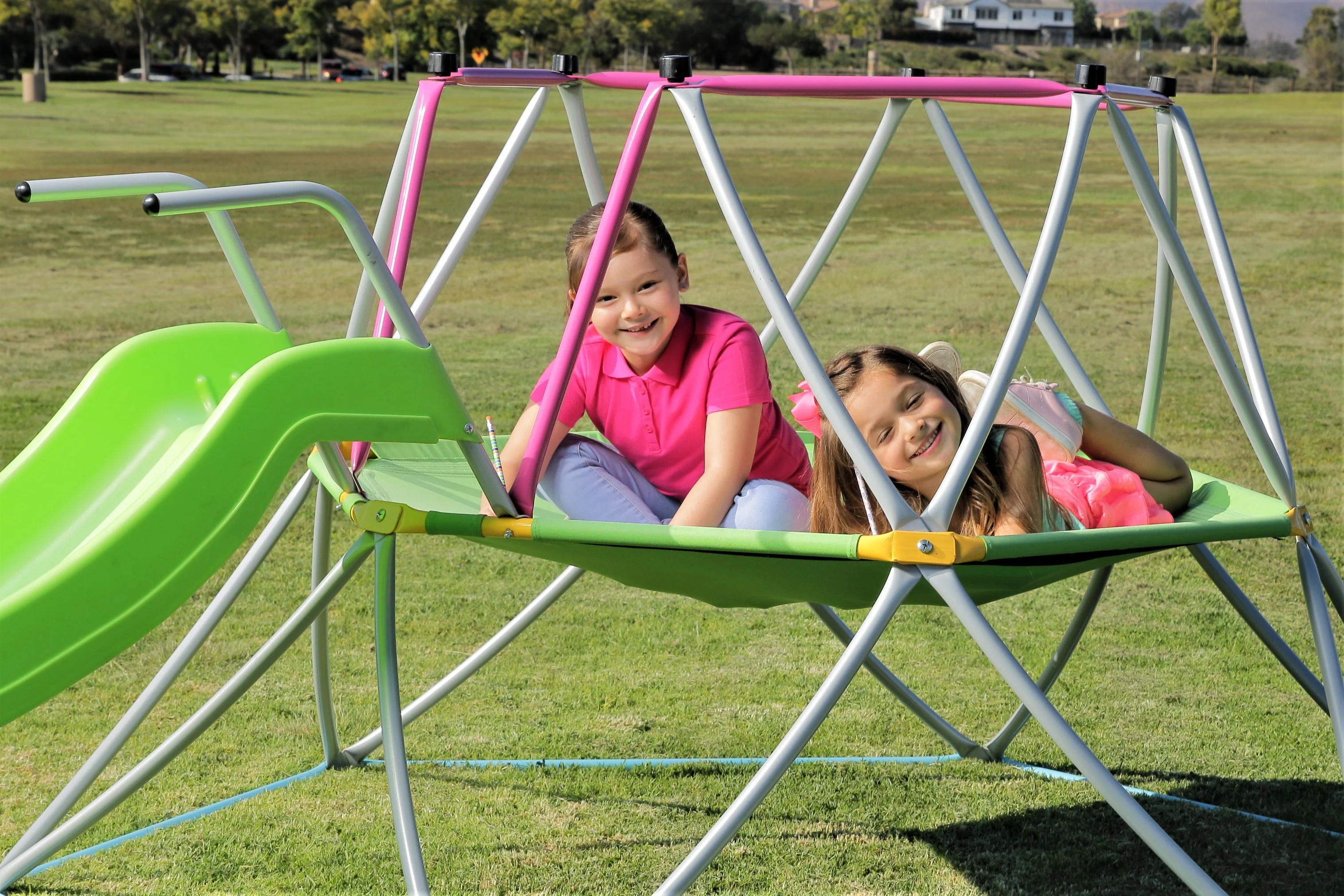 Platports Kids Dome Climber with Slide Set Indoor Outdoor Playground Age 3 10 55 inches mat Image 5