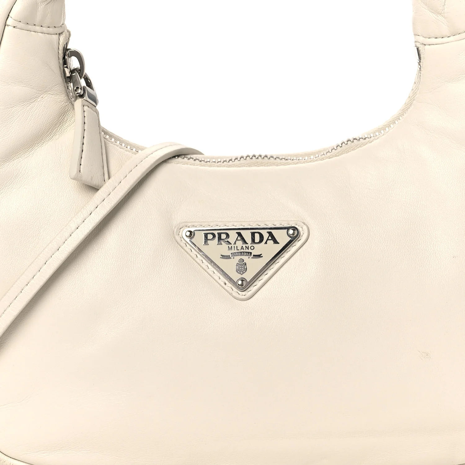 Nappa Soft Padded Mini Bag White