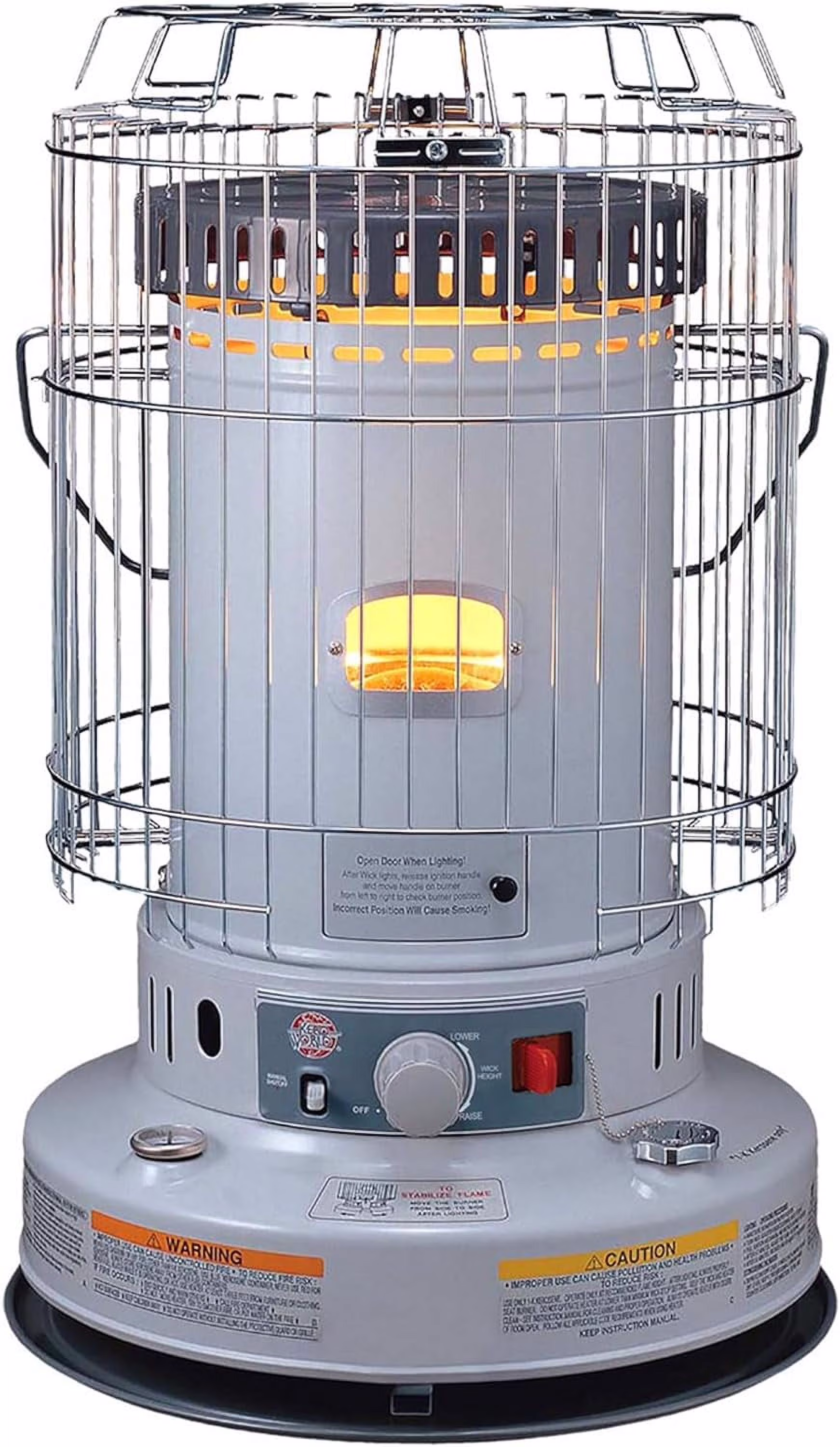KW-24G Indoor Kerosene Heater, Large, White