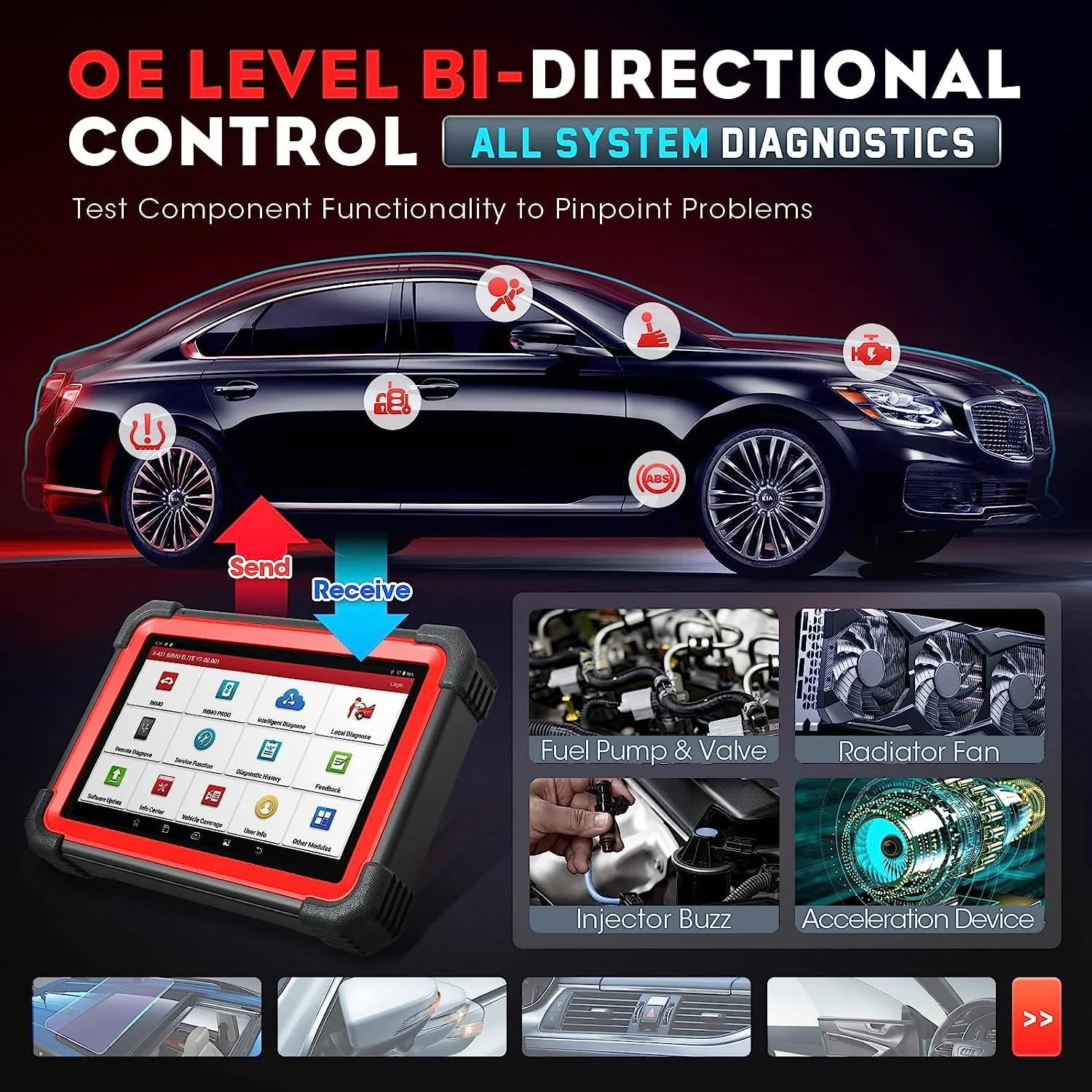 X431 IMMO Elite Key Programming Car Diagnostic Scan Tool with X-PROG3 Key Programmer, ECU Clone/match, CANFDDOIP, 39+ Services 2 Years Free Update - Image 7