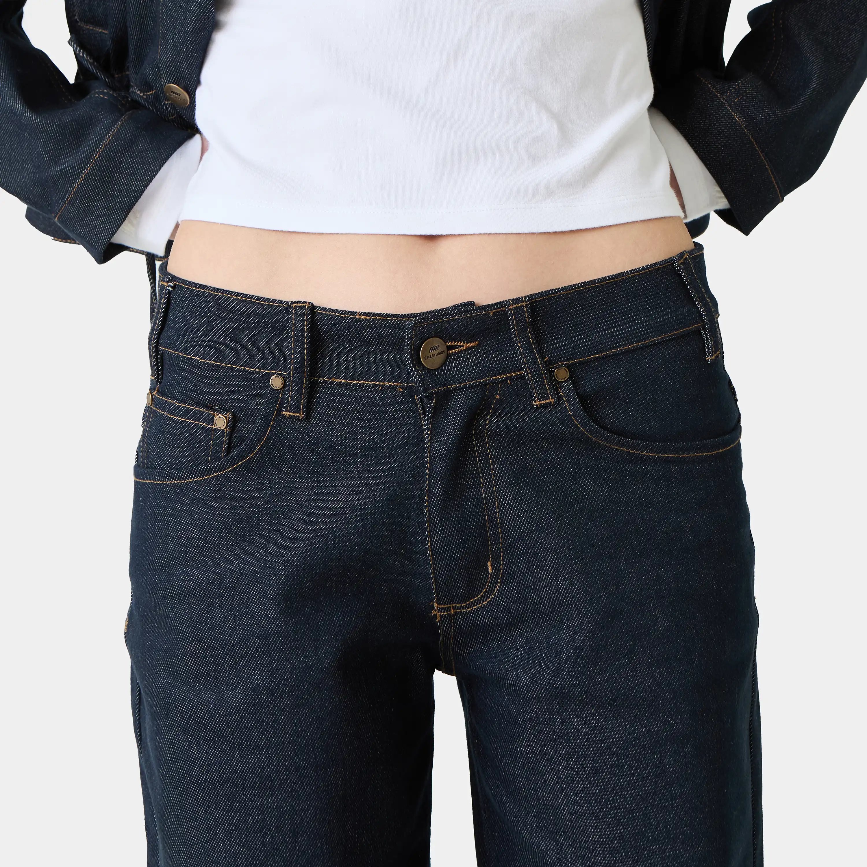Moss Raw Denim Pants