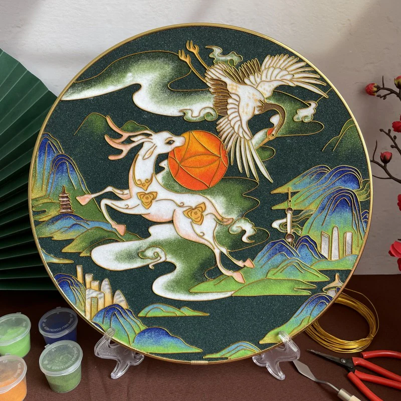 Deer,Beginner Cloisonné Enamel DIY Kit, with Tutorial& All Tools