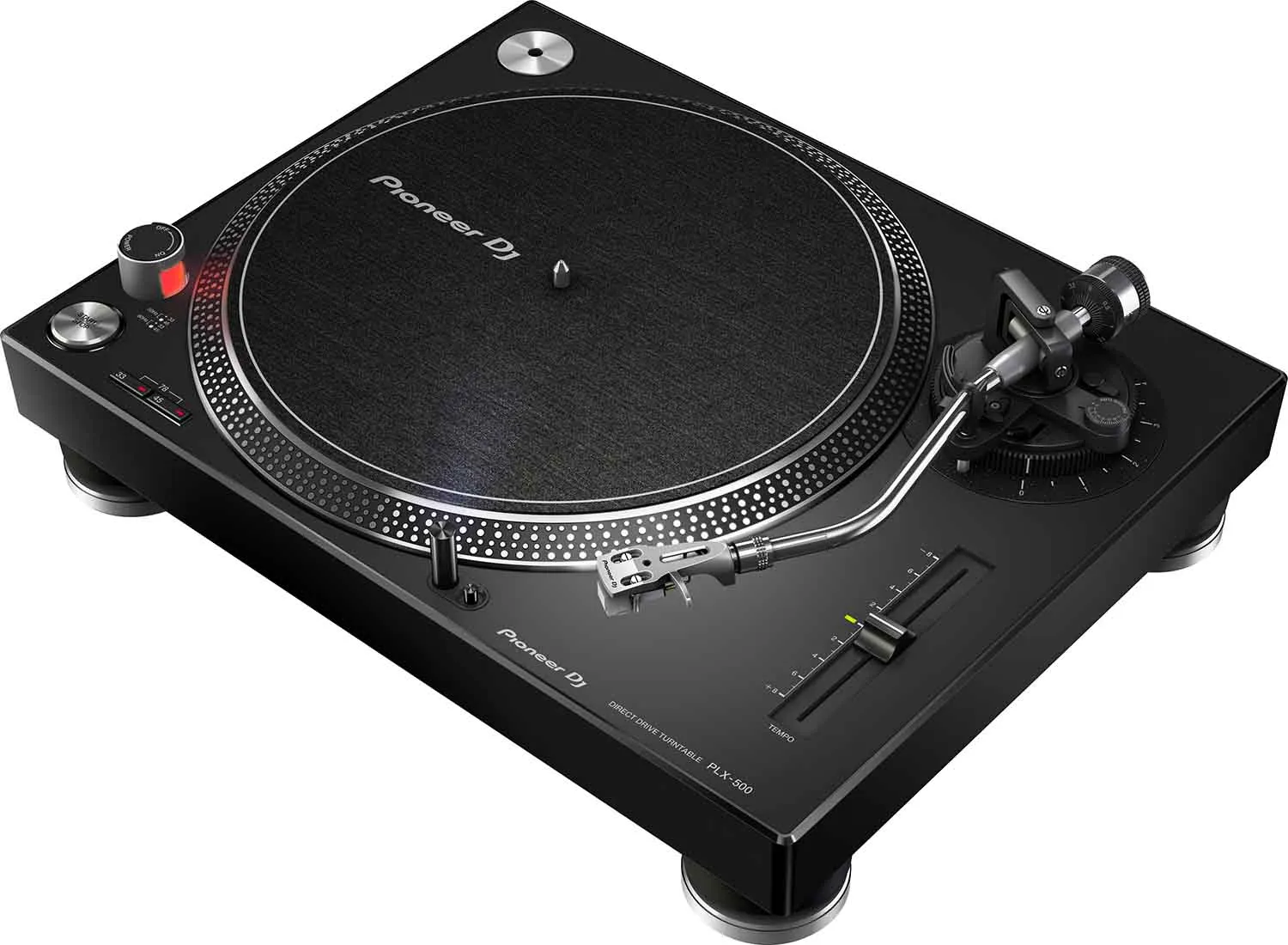 Produit de seconde main : Platine vinyle Pioneer DJ PLX-500-K à couple élevé et entraînement direct - Noire