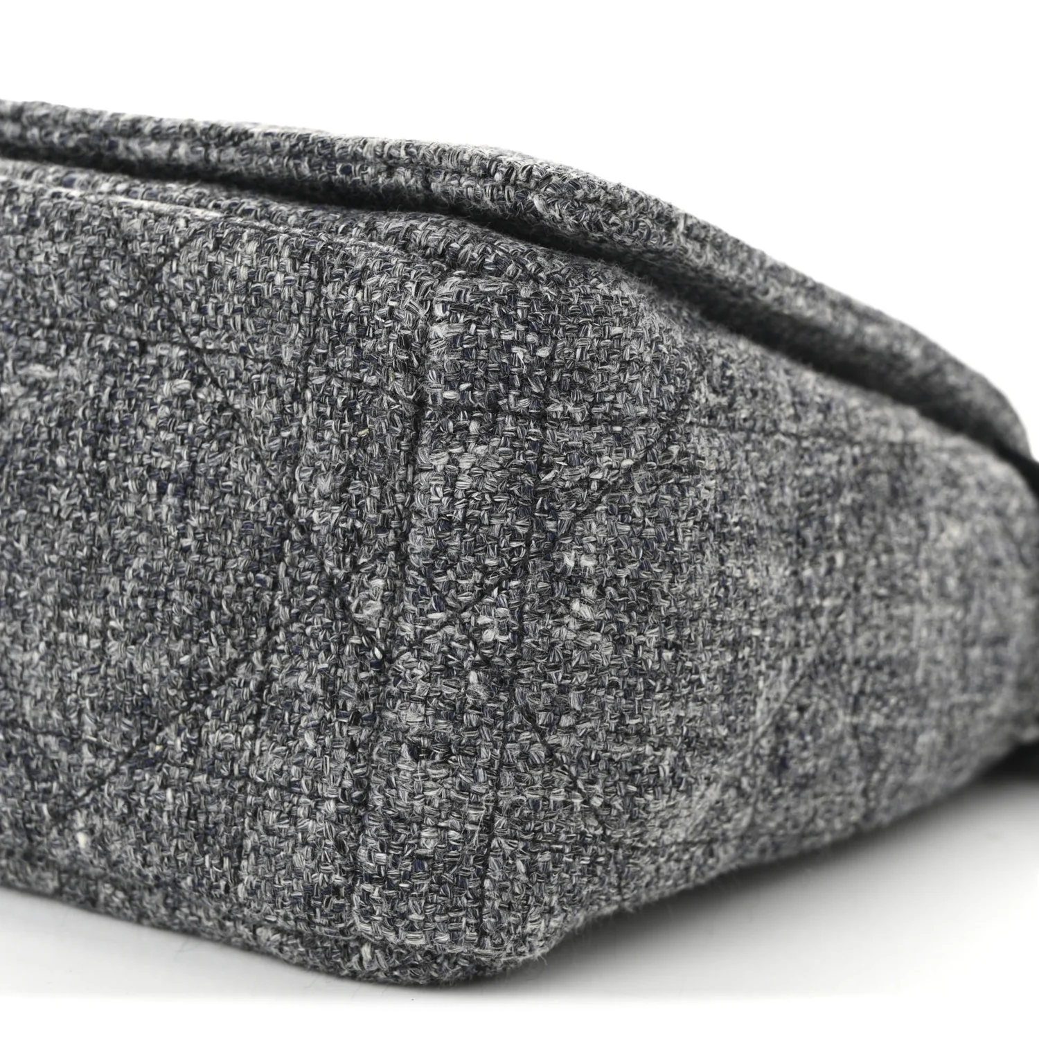 Tweed Macrocannage Medium Caro Bag Black