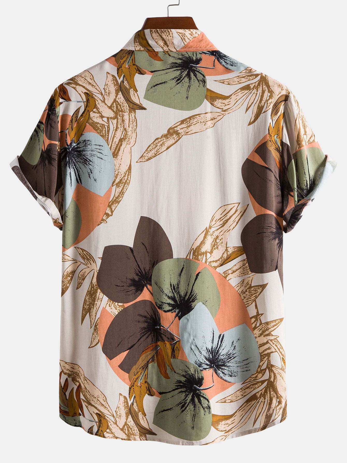 Chemise à imprimé tropical et short en coton texturé de 12,5 cm