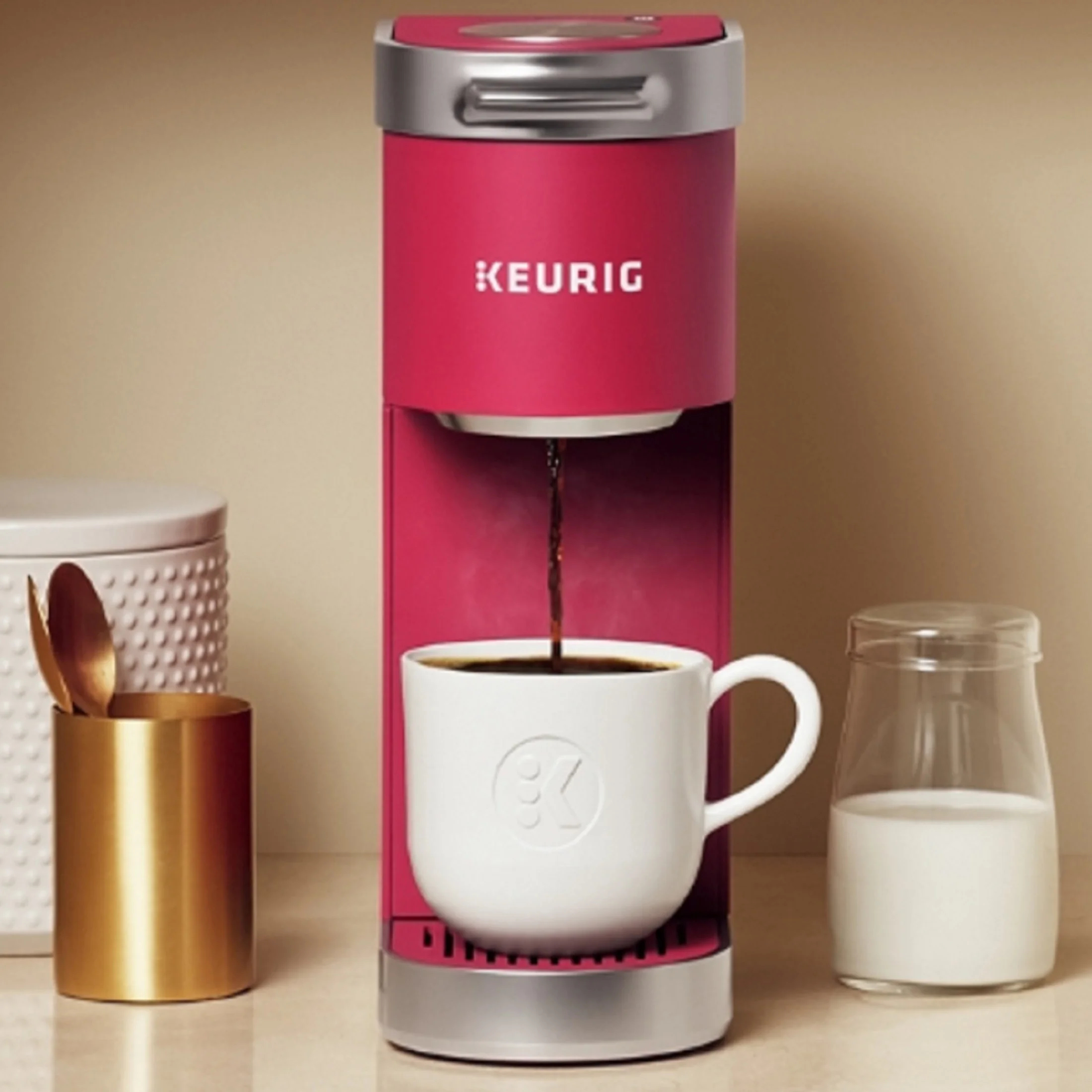 Keurig K - Mini Plus Single Serve K - Cup Pod Coffee Maker, Dusty Rosé