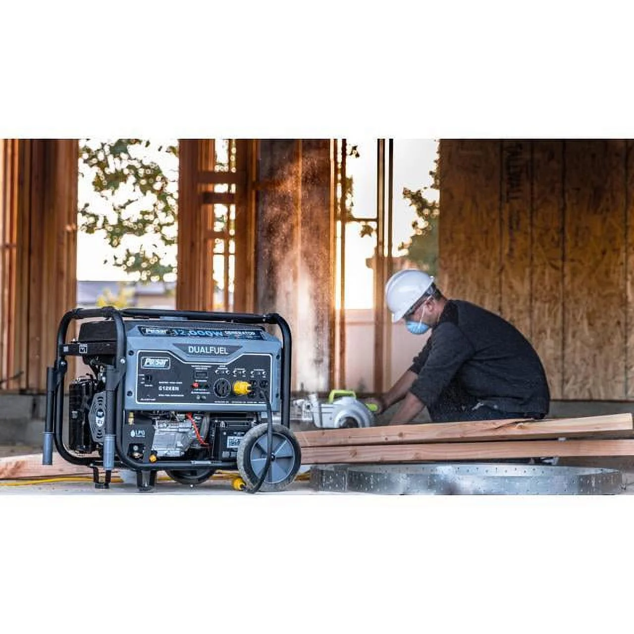 12,000W Dual Fuel Portable Generator in Space Gray with Electric Start, G12KBN(12000 W) - Image 6