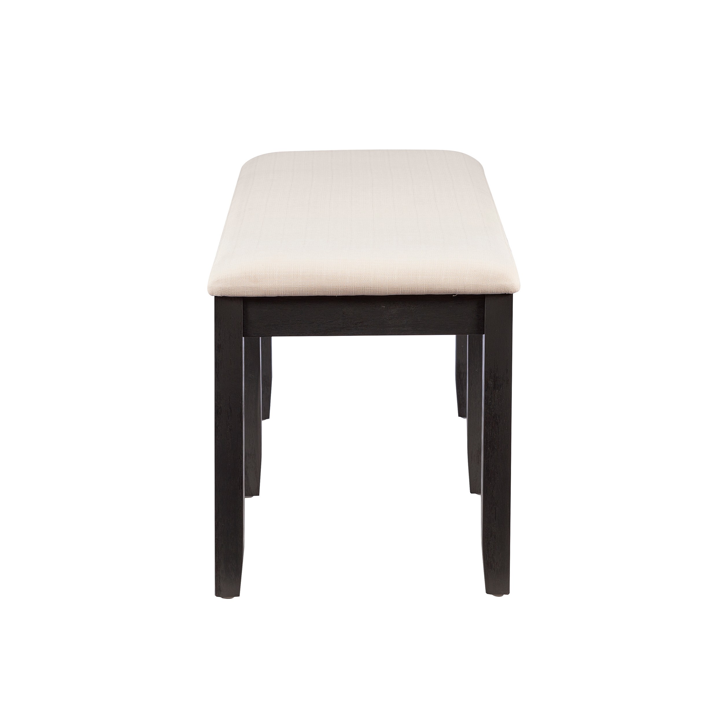 Linon Jamil Backless Dining Bench, Dark Charcoal