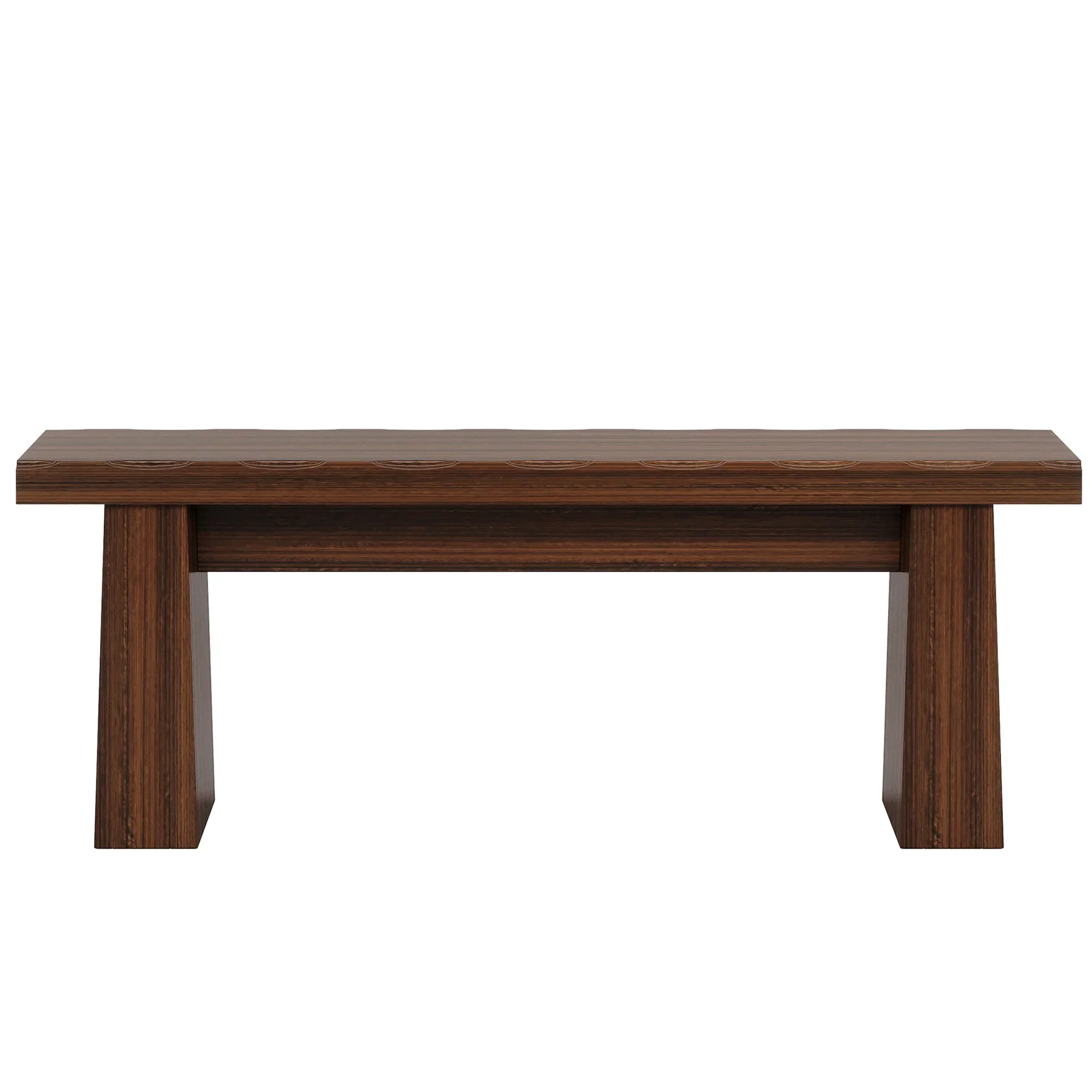Fnova 48 Wooden Two - Person Backless Entryway Bench with Under - Bench Storage for Outdoor Garden, Living Room, Bedroom, Dining Room, Hallway