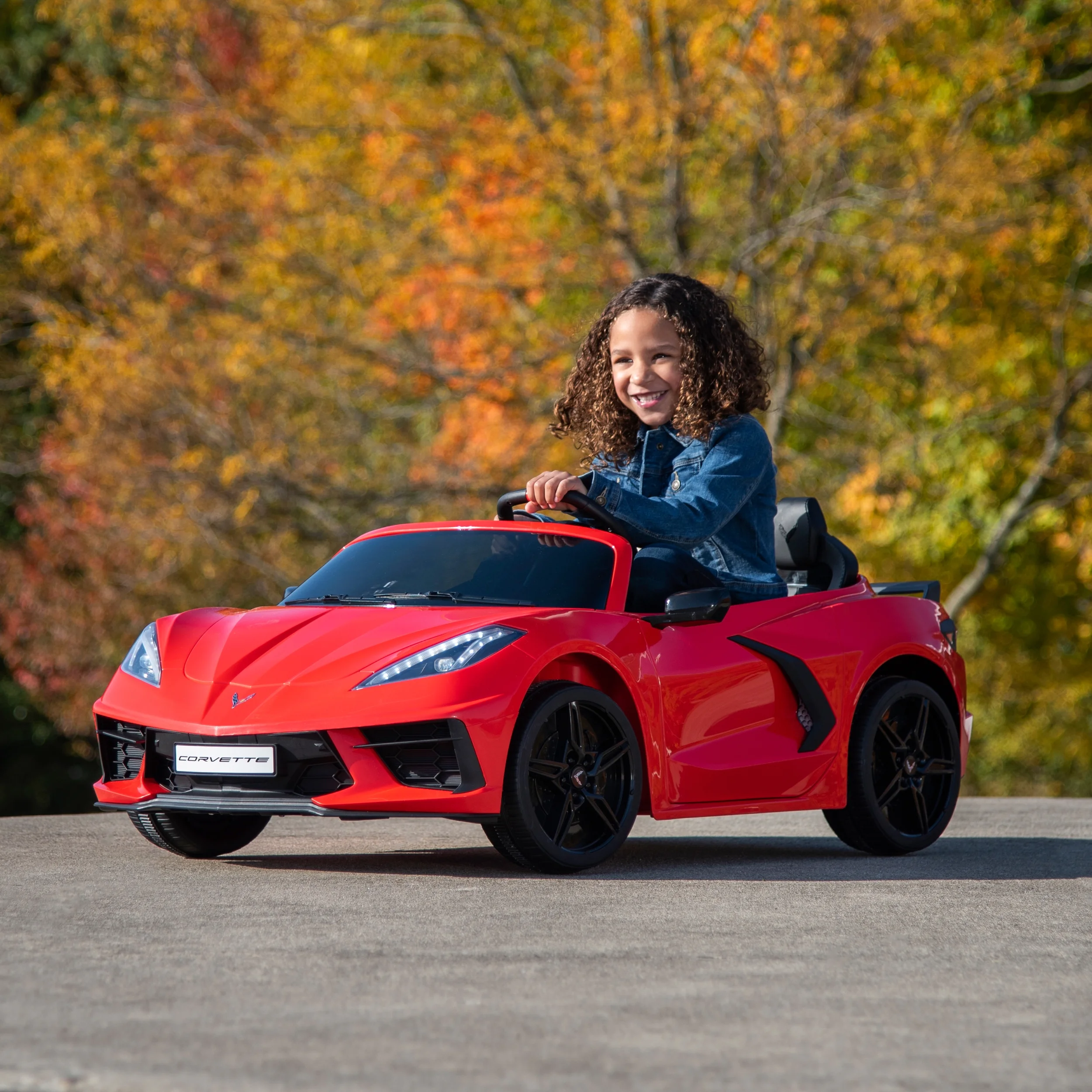 12V Corvette Stingray, Battery Powered Ride-On Car, Children Ages 3+, Sounds - Image 5