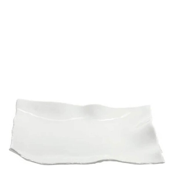 Perfect Imperfection serveringsfat M 17,5x17,5 cm hvit jord
