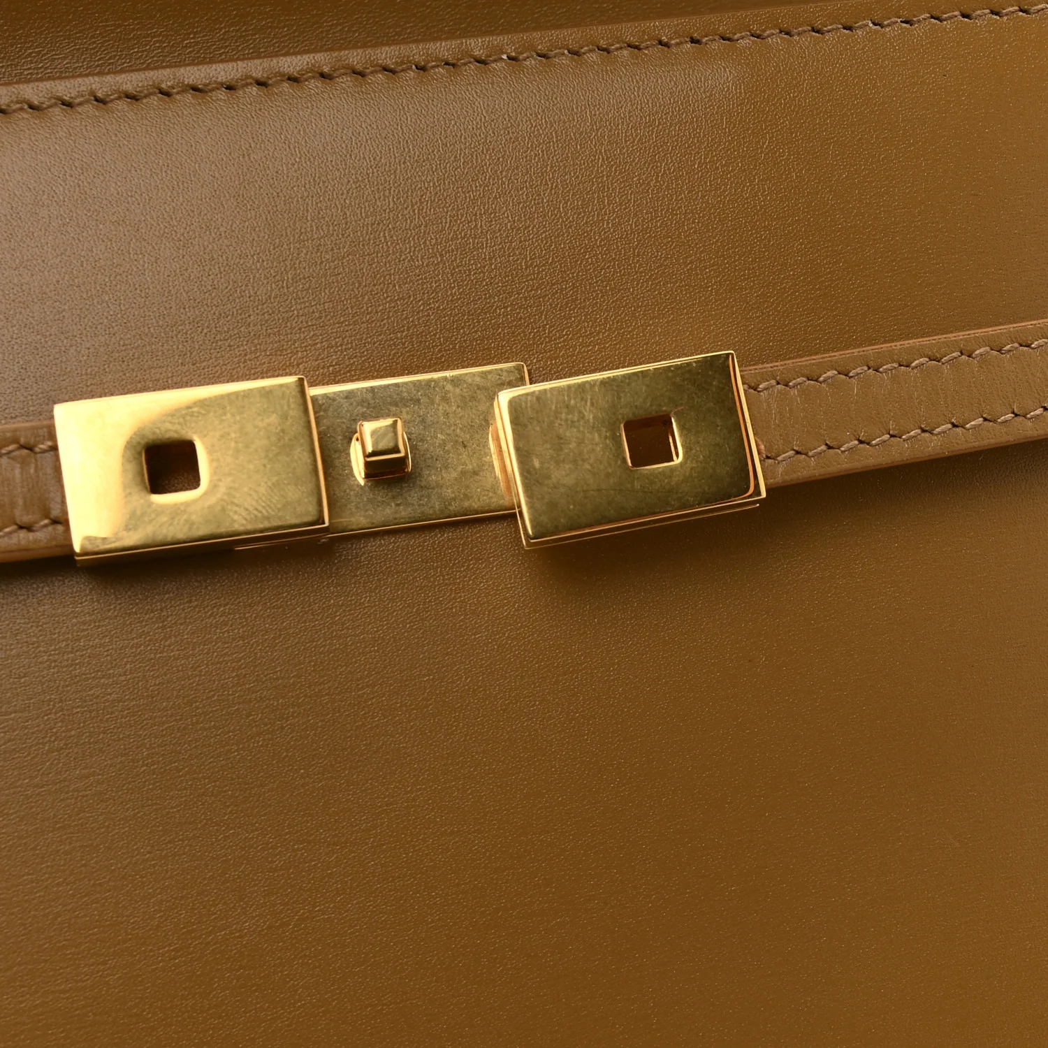 Smooth Calfskin Mini Manhattan Shoulder Bag Natural Tan