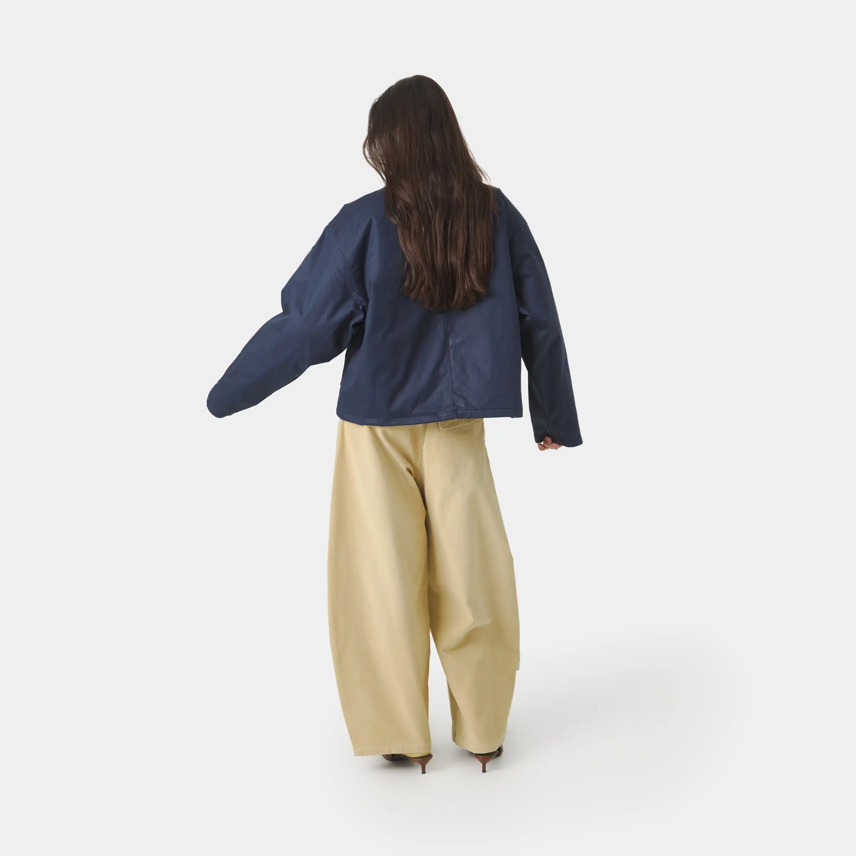 Ethos Navy Boxy Coat