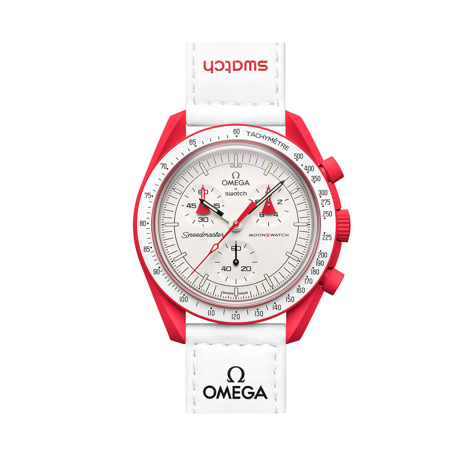 [Super Clone]Swatch x Omega SO33R100 Bioceramic Moonswatch Mission to Mars