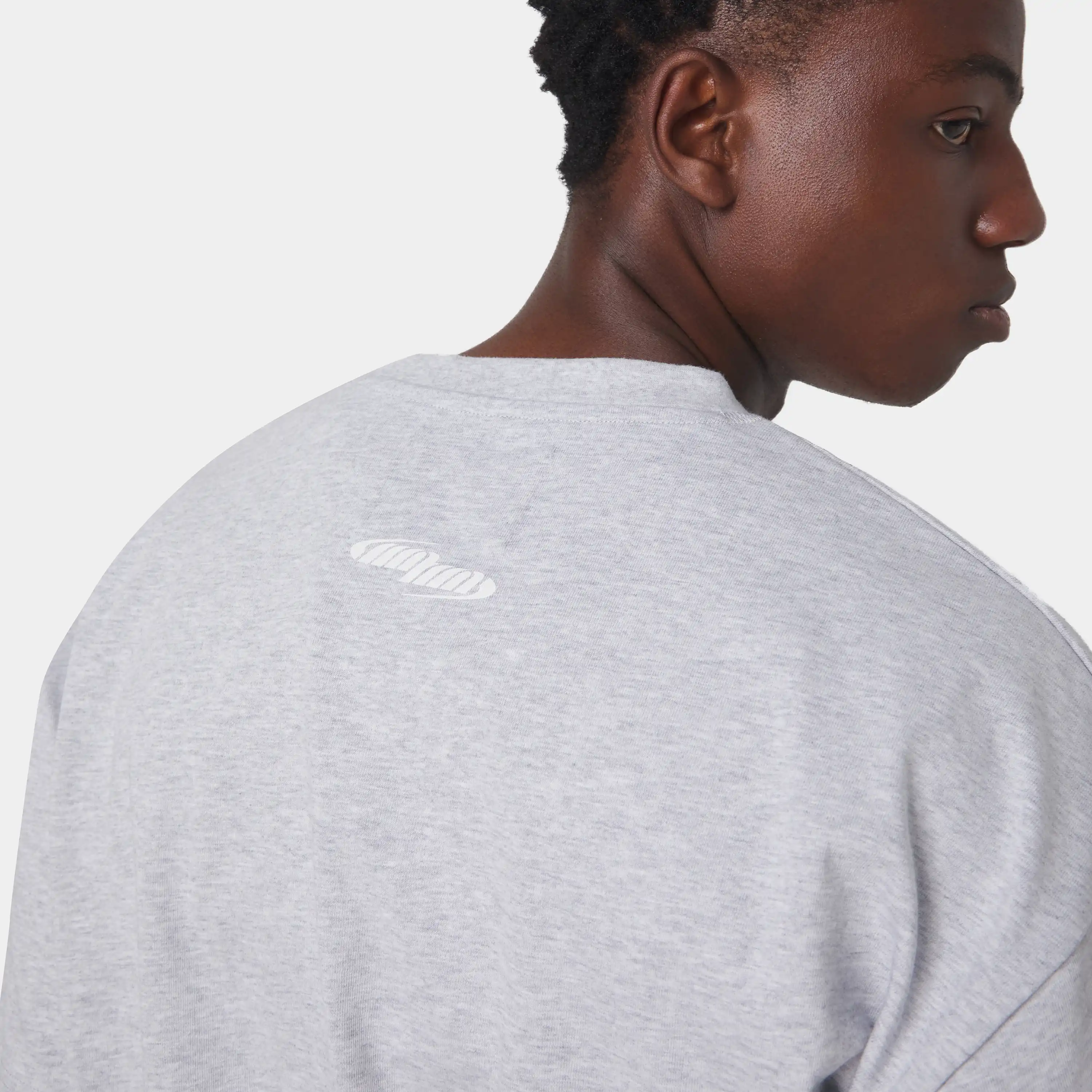 Tracer Heather Grey Oversized Tee