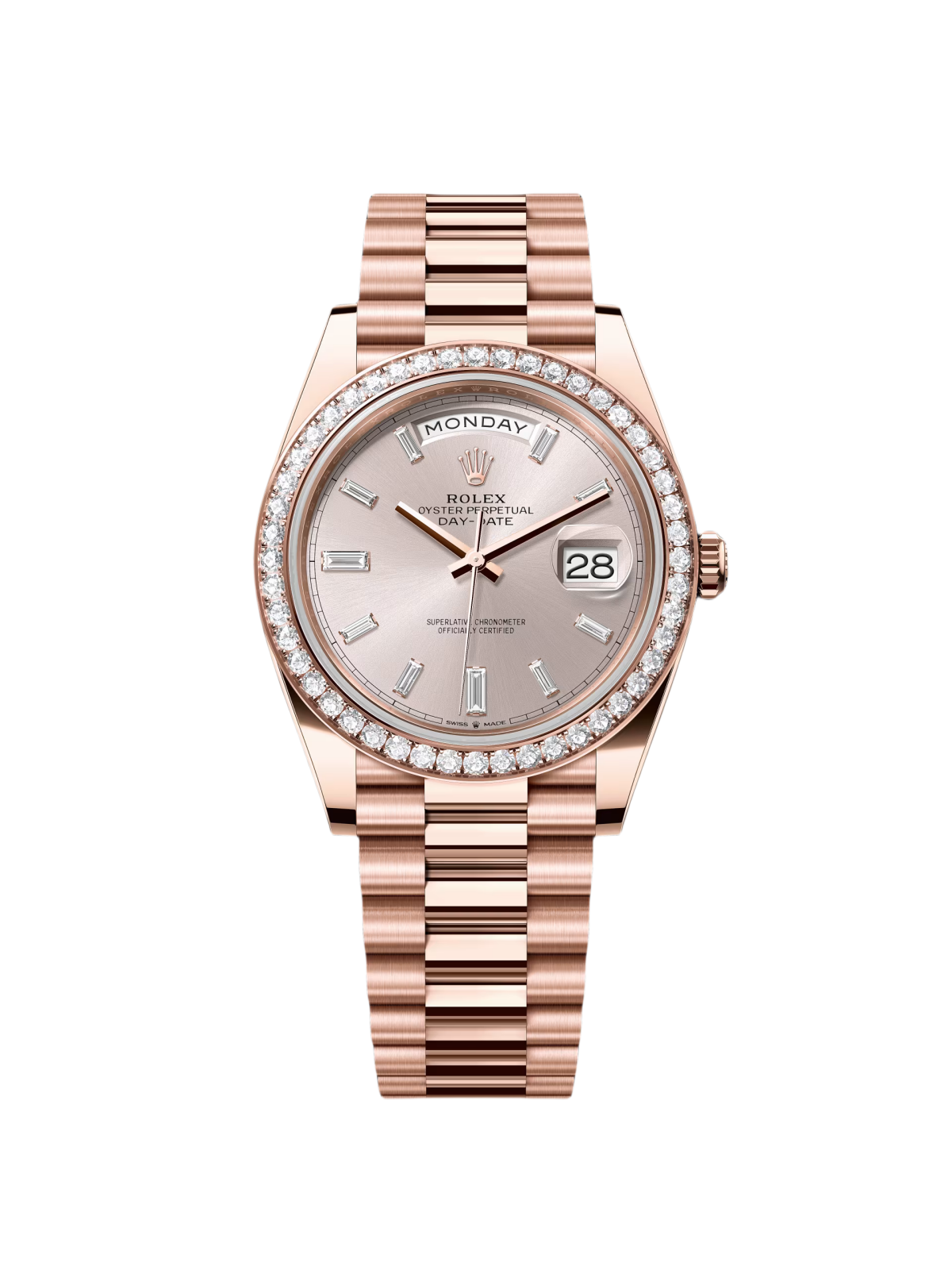 [Super Clone]RLX  Day-Date 40mm Sundust Diamonds Dial 228345rbr-0007【Super Clone】