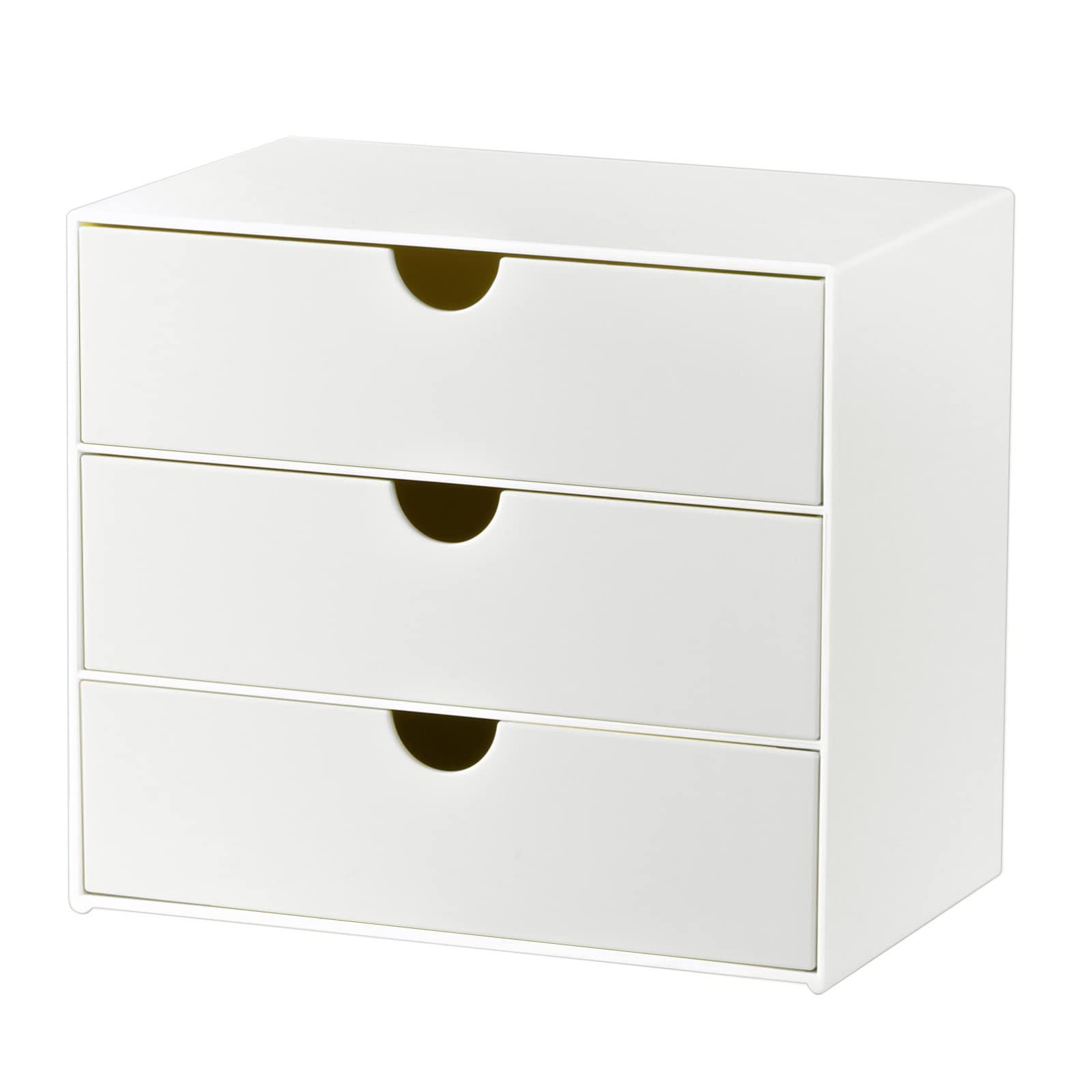 Lunmore 3-Drawer Vanity Organizer, Compact Storage Organization Drawers Set for Cosmetics, Dental Supplies, Bathroom, Dorm, Desk, Countertop, Office
