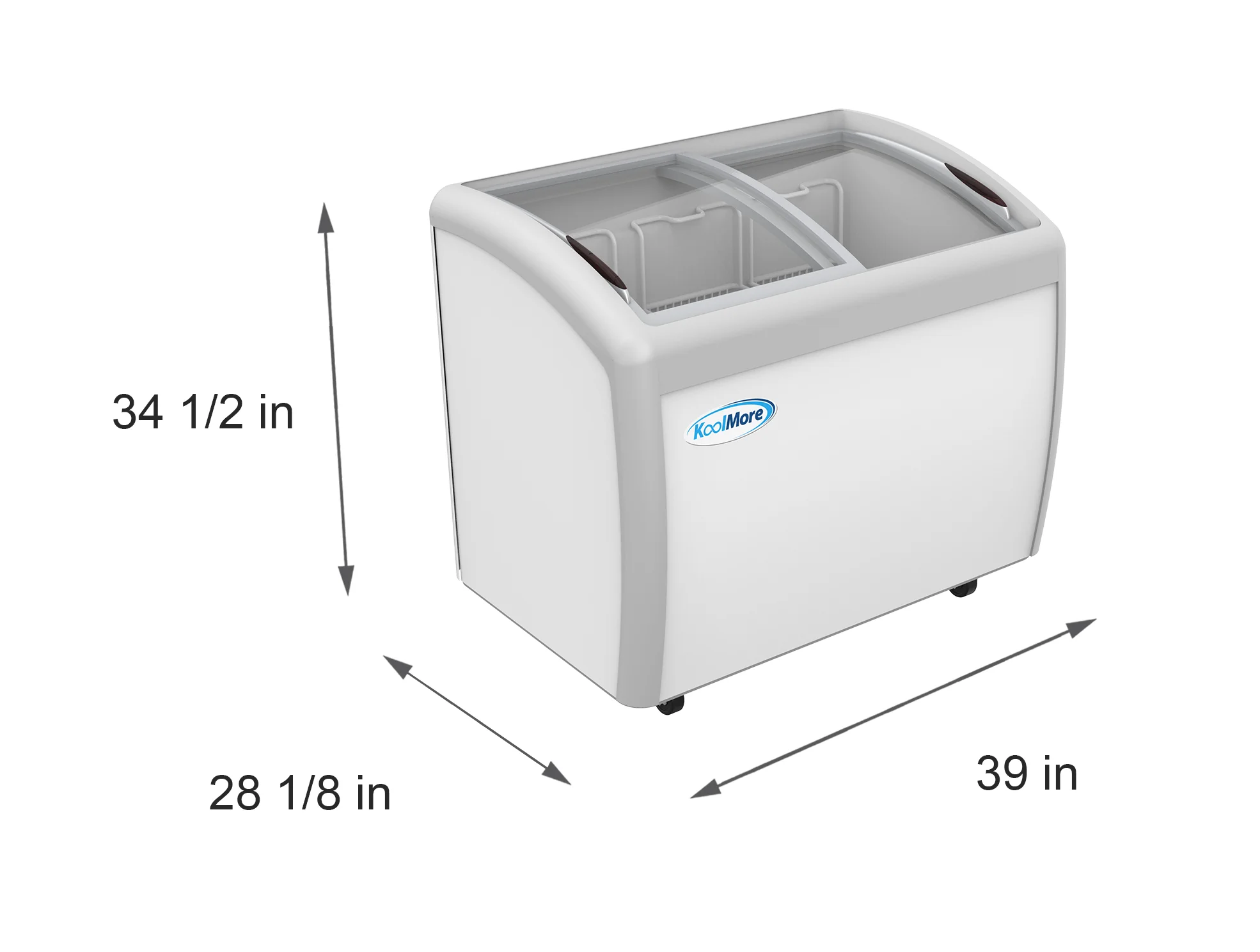 40 in. Display Ice Cream Freezer 9 Cu. ft. - Image 4