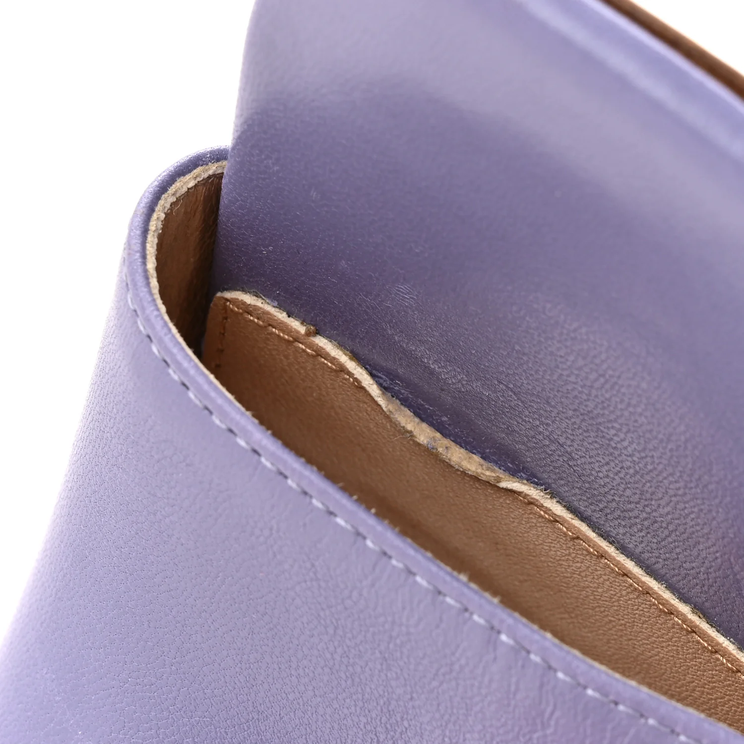 Lambskin Stretch Mule Sandals 41 Lavender