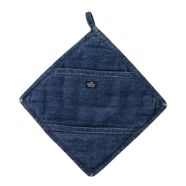 Icons denim gryteklut 25x25 cm denim blue