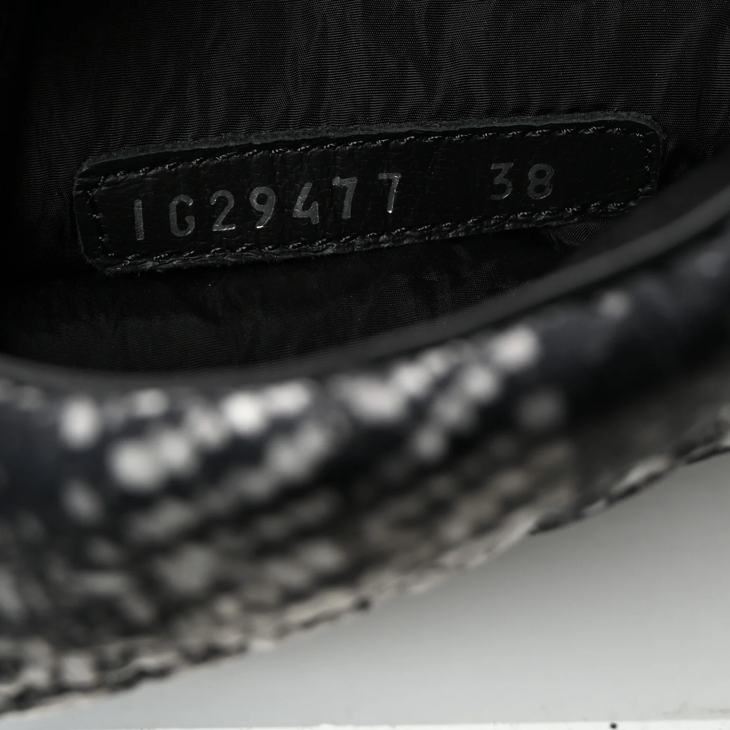 Calfskin Tweed Nylon Printed Boots 38 Black