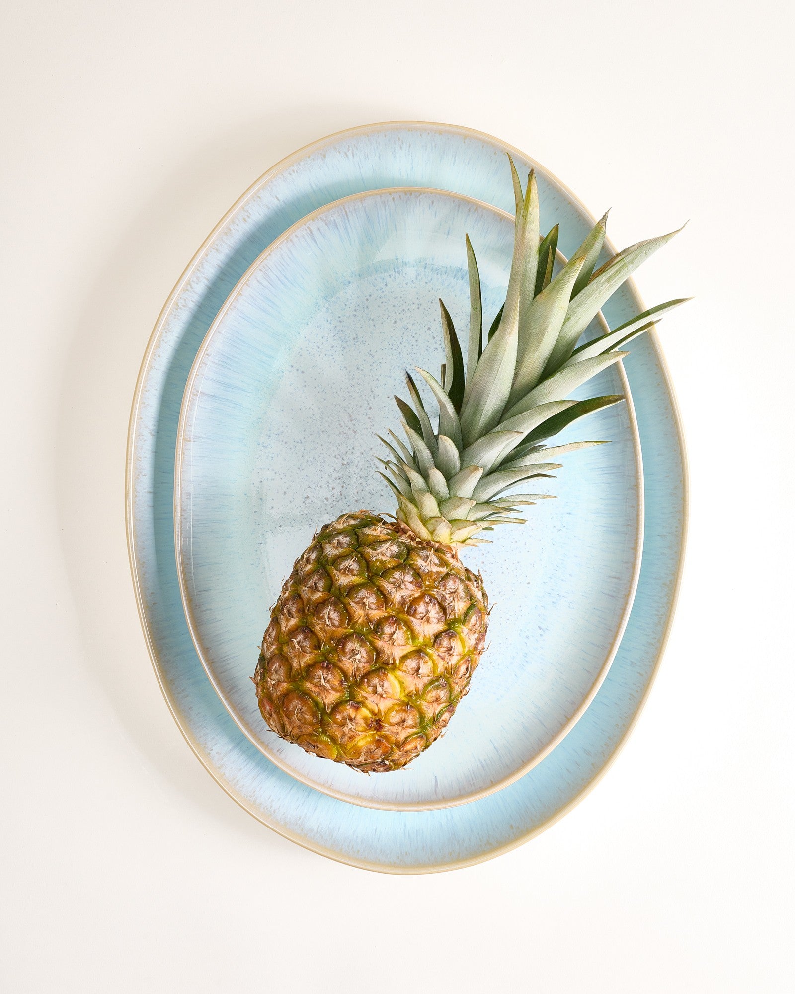 AREIA - SERVING PLATTER L OVAL AZURE