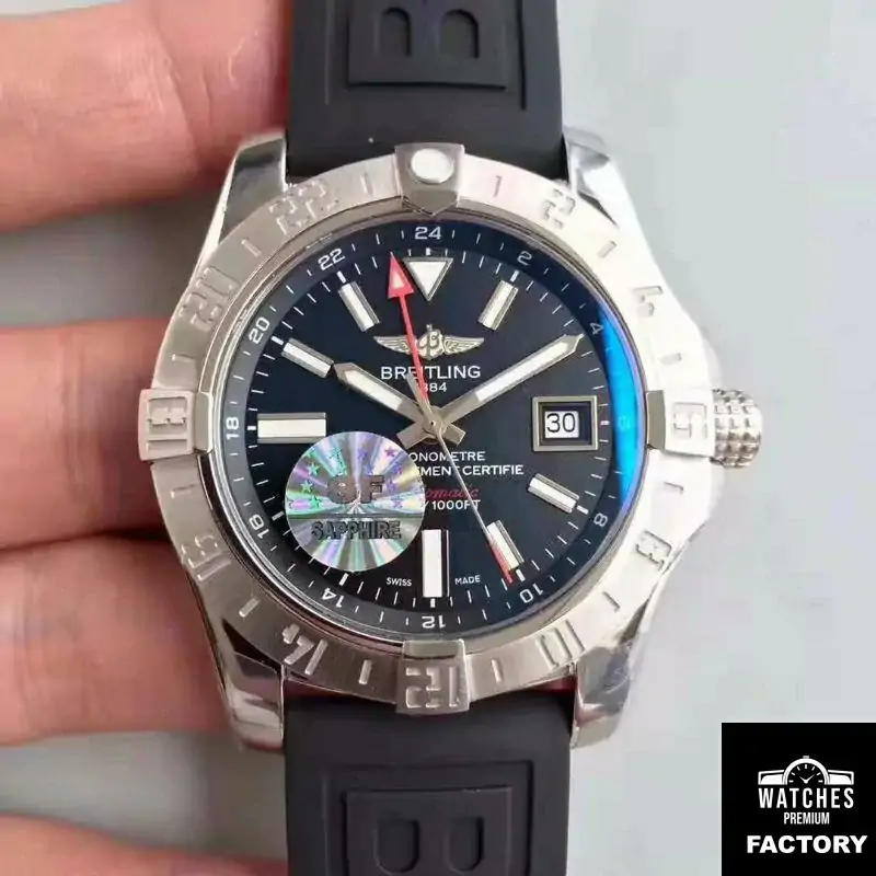 Breitling Avenger II GMT A3239011 / BC35 / 152S GF Factory Black Dial