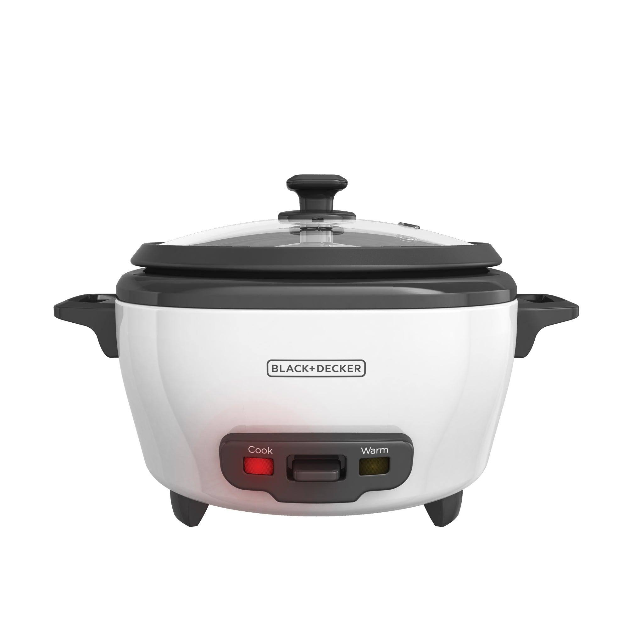 Rice Cooker and Food Steamer 6-Cup, Black