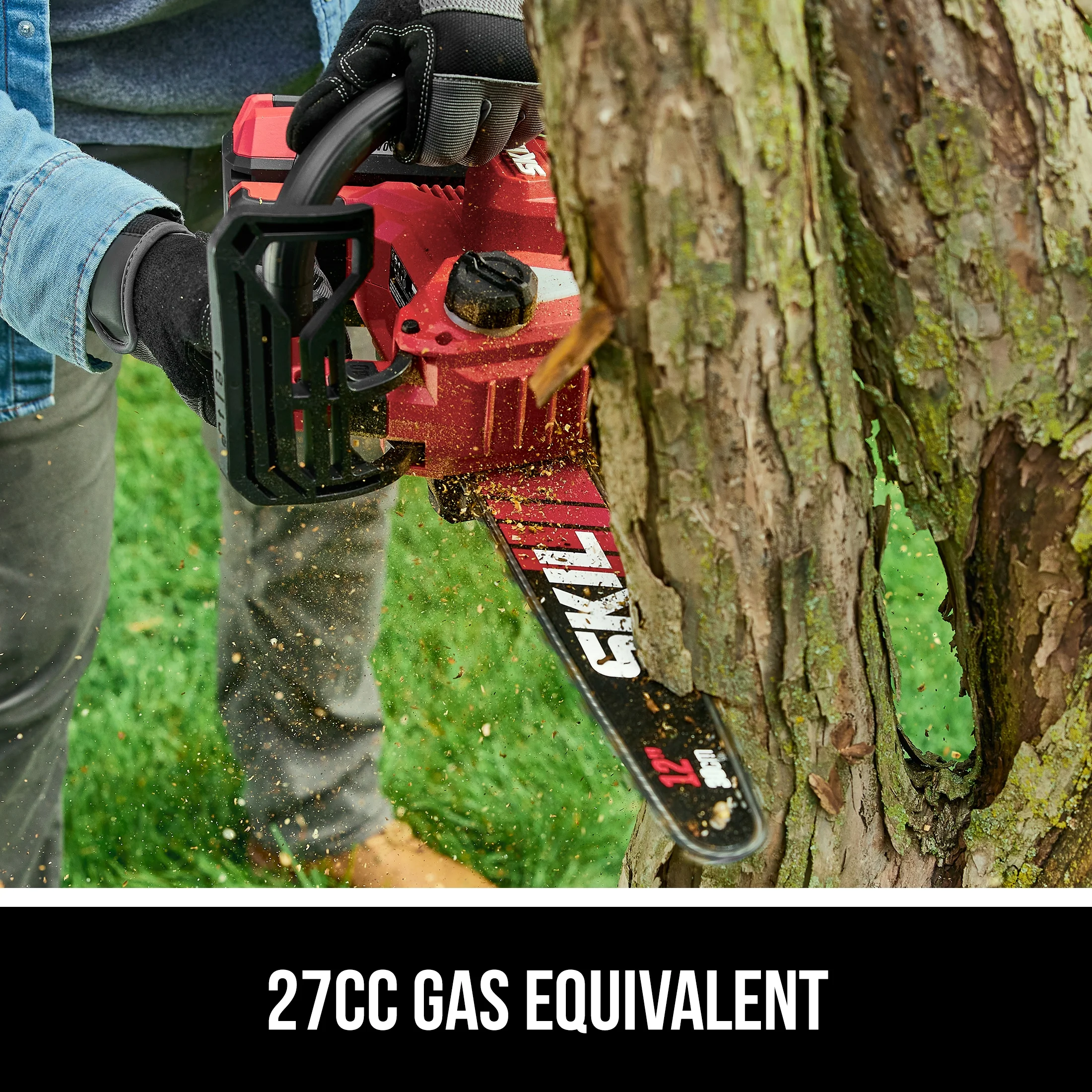 TH1200C 11 PWR CORE Brushless 40V 12 inch Chain Saw, Tool Less Chain Tensioning, 2 0Ah Battery and Charger Image 3