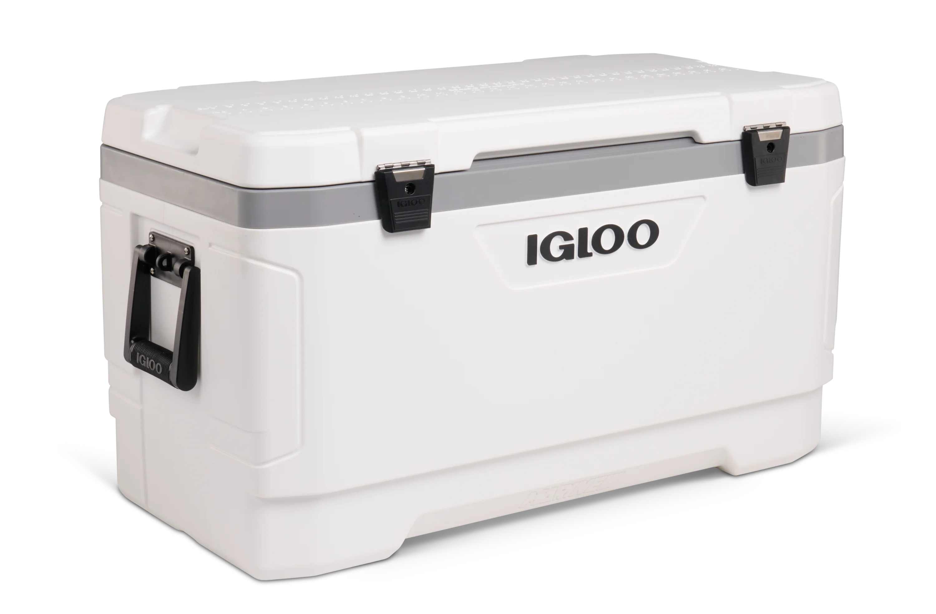 100 QT Latitude Marine Ultra Hard-Sided Cooler, White and Moonscape Gray - Image 2