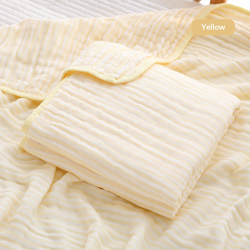 Premium High Density 6-Layered Muslin Baby Quilt Extra Large Bamboo Cotton Antibacterial Geometric Pattern Sleeping Blanket Soft