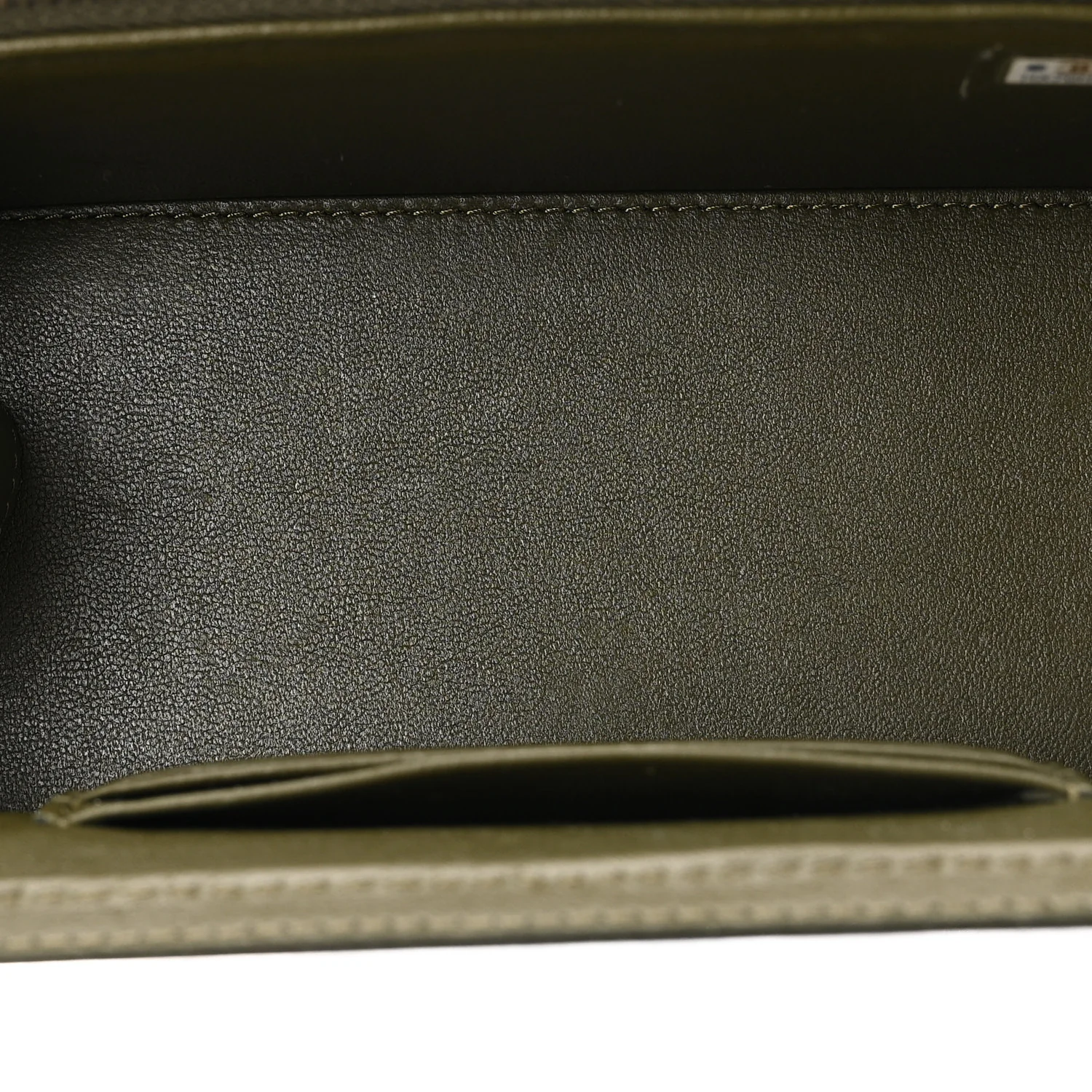 Lambskin Quilted Pick Me Up Vanity Case Khaki