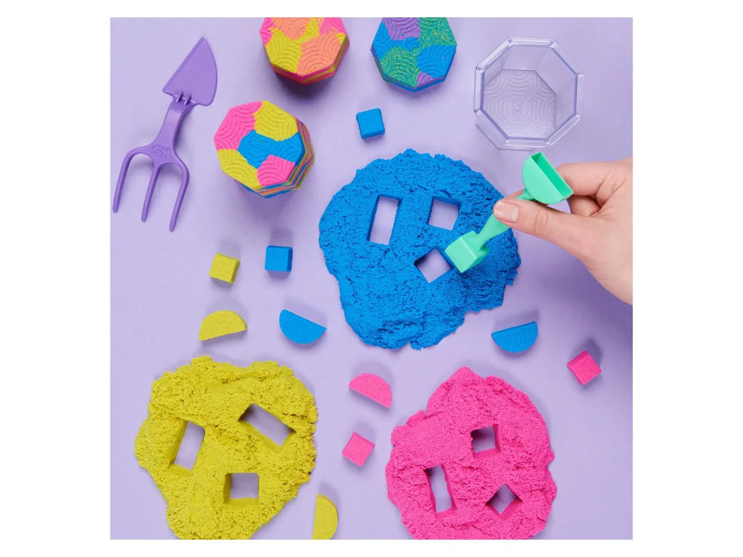 Kinetic Sand Coffret Squish N' Create