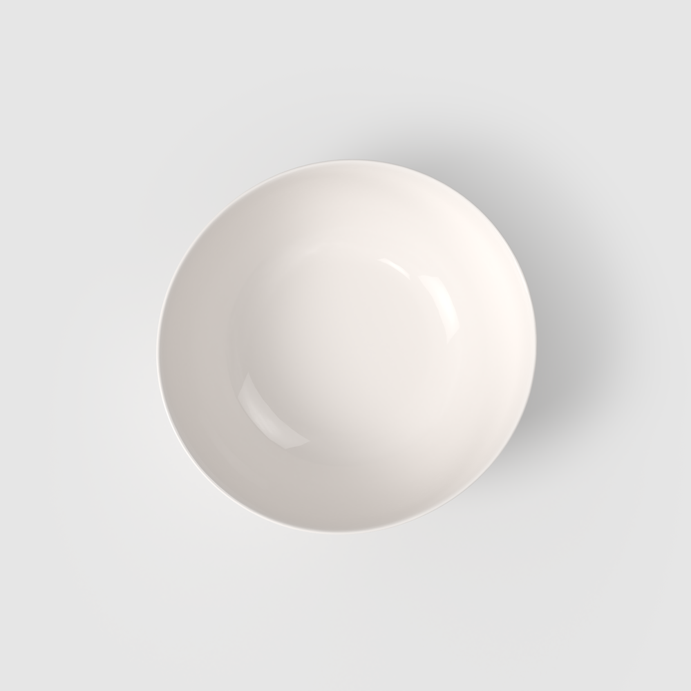 For Me Serving Bowl - White, 57.5 oz, Premium Porcelain