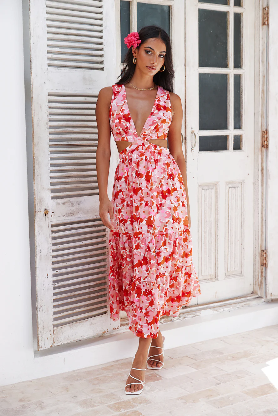 Mixing Love Maxi Dress Pink