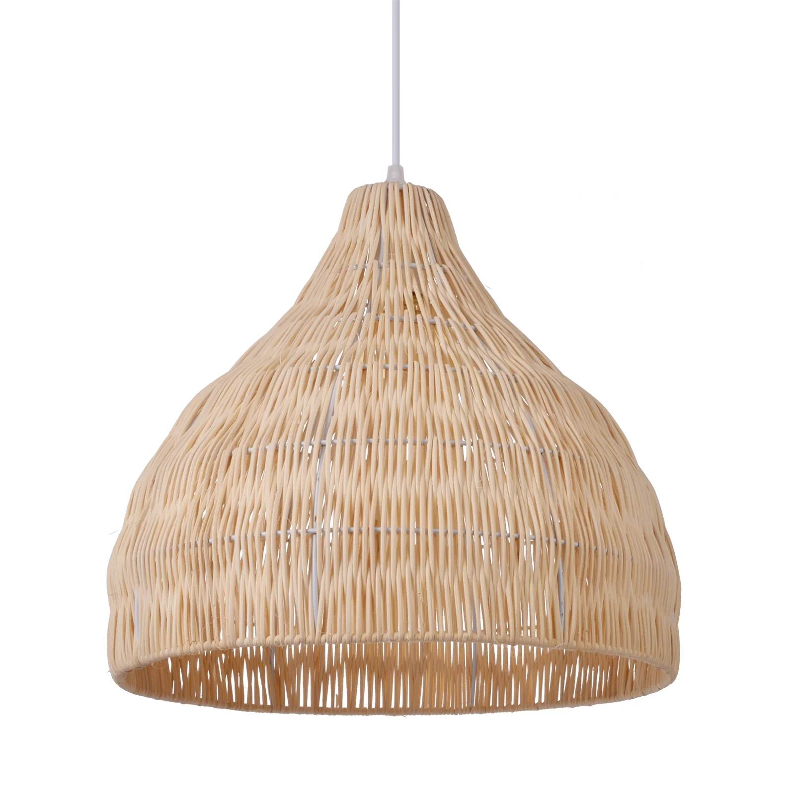 Arturesthome Wabi sabi Rattan Woven Pendant Light Lampshade