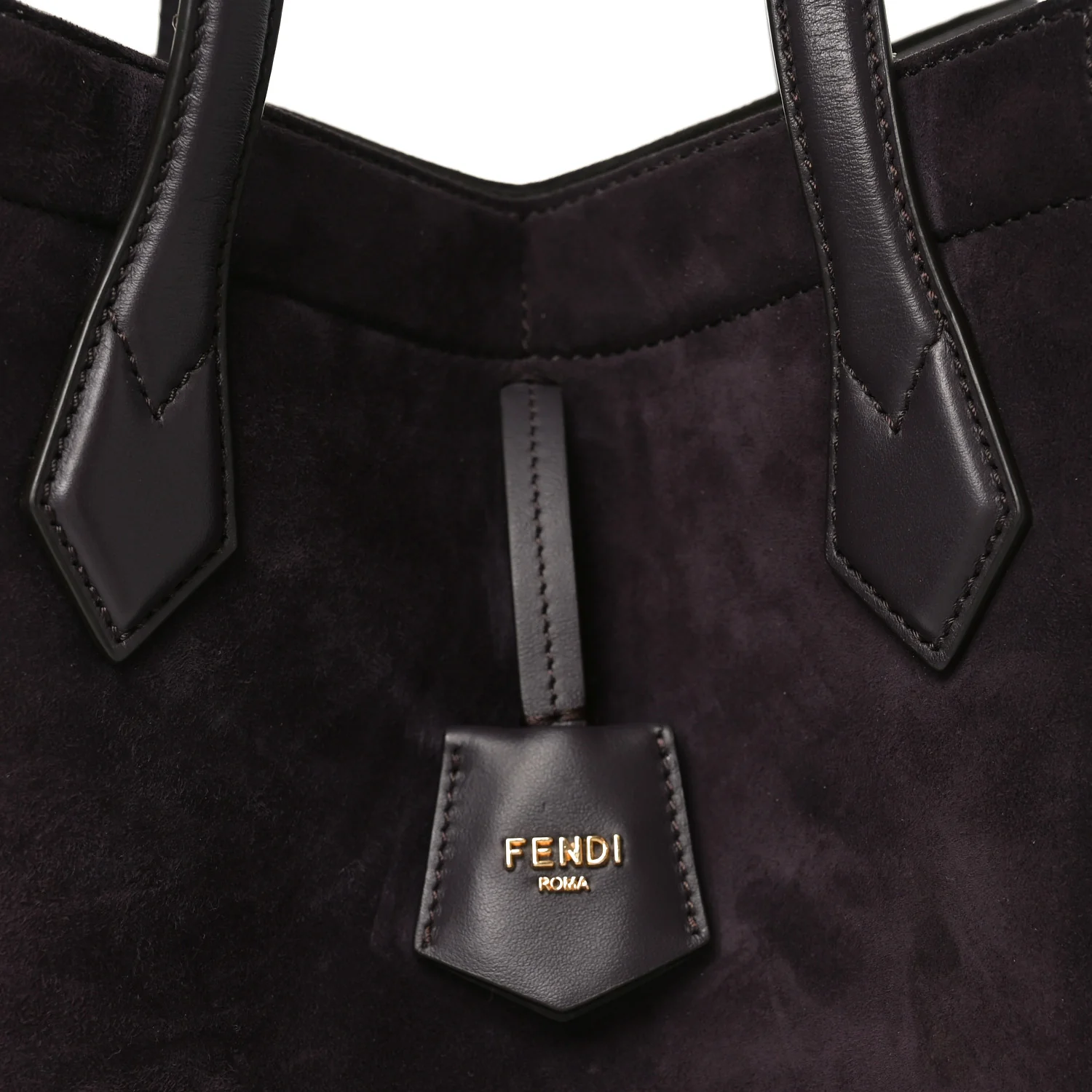 Vitello Grace Camoscio Medium Fendi Origami Plum