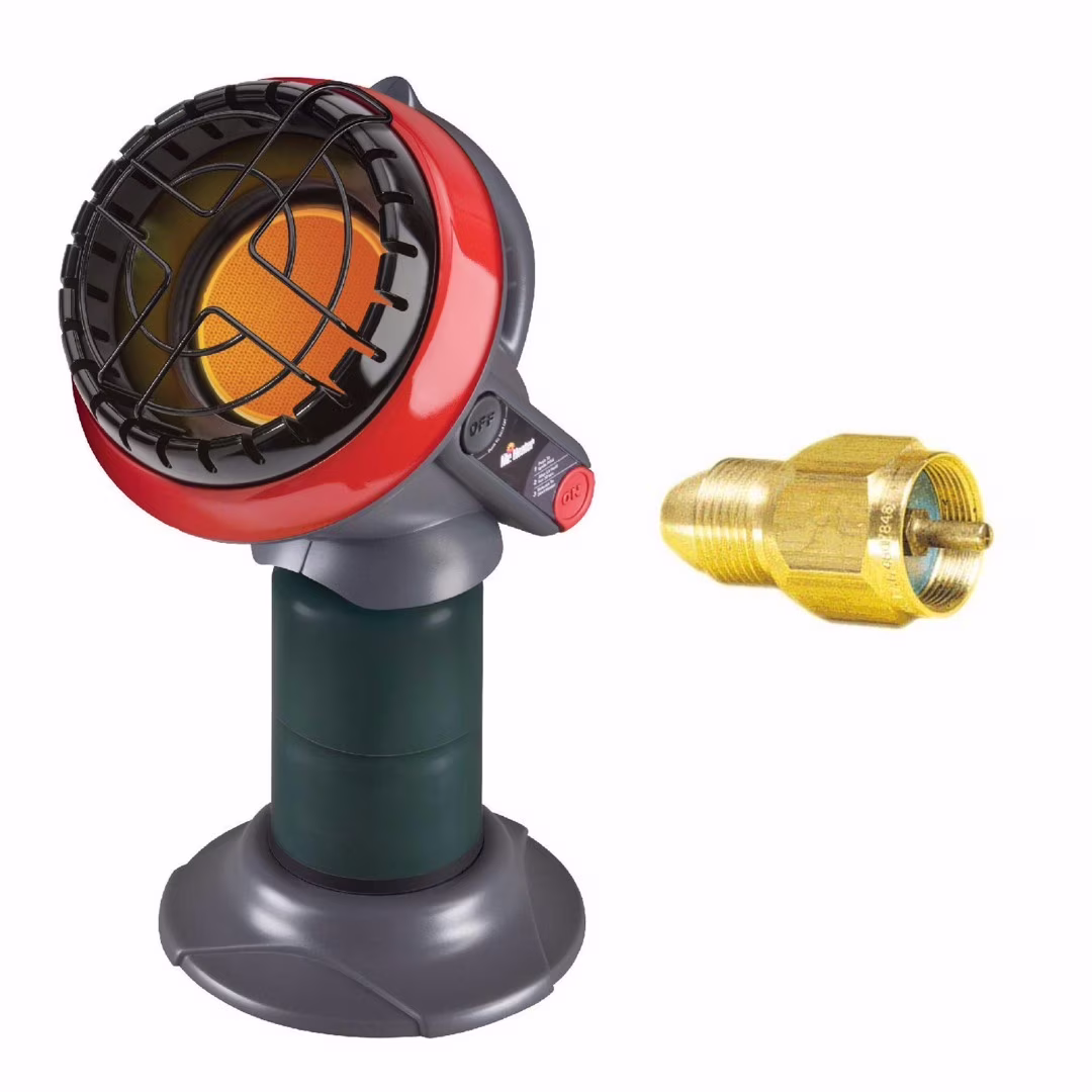 F215100 Portable Little Buddy Propane Heater with Tank Refill Adapter