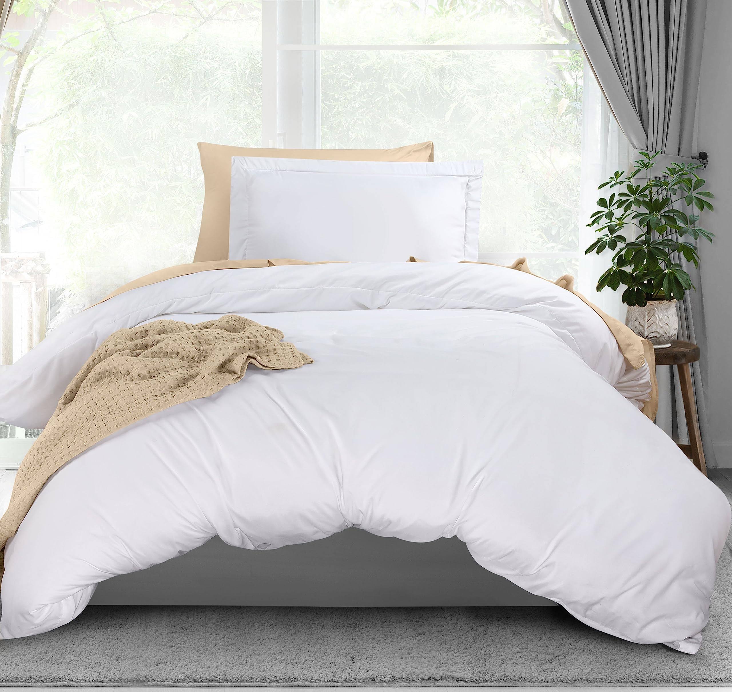 Utopia Bedding Duvet Cover Twin Size Set - 1 Duvet Cover with 1 Pillow Sham - 2 Pieces Comforter Cover with Zipper Closure - Ult