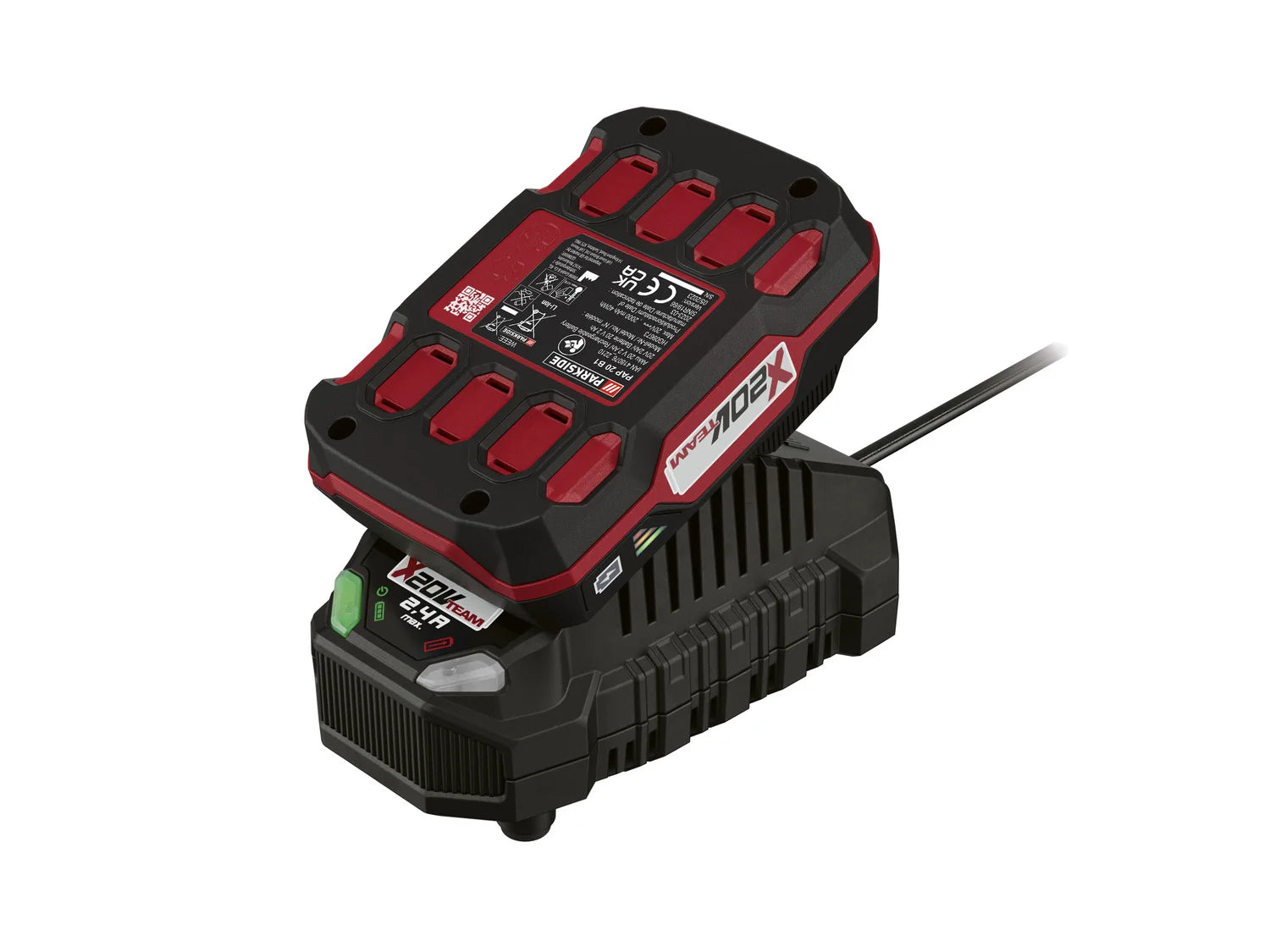 Batterie PARKSIDE 20 V 2 Ah PAP 20 B1 et chargeur 2,4 A PLG 20 C1