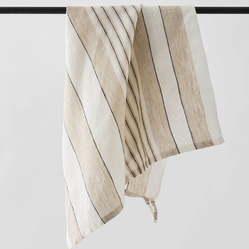 Noah kjøkkenhåndkle 50x70 cm beige stripe