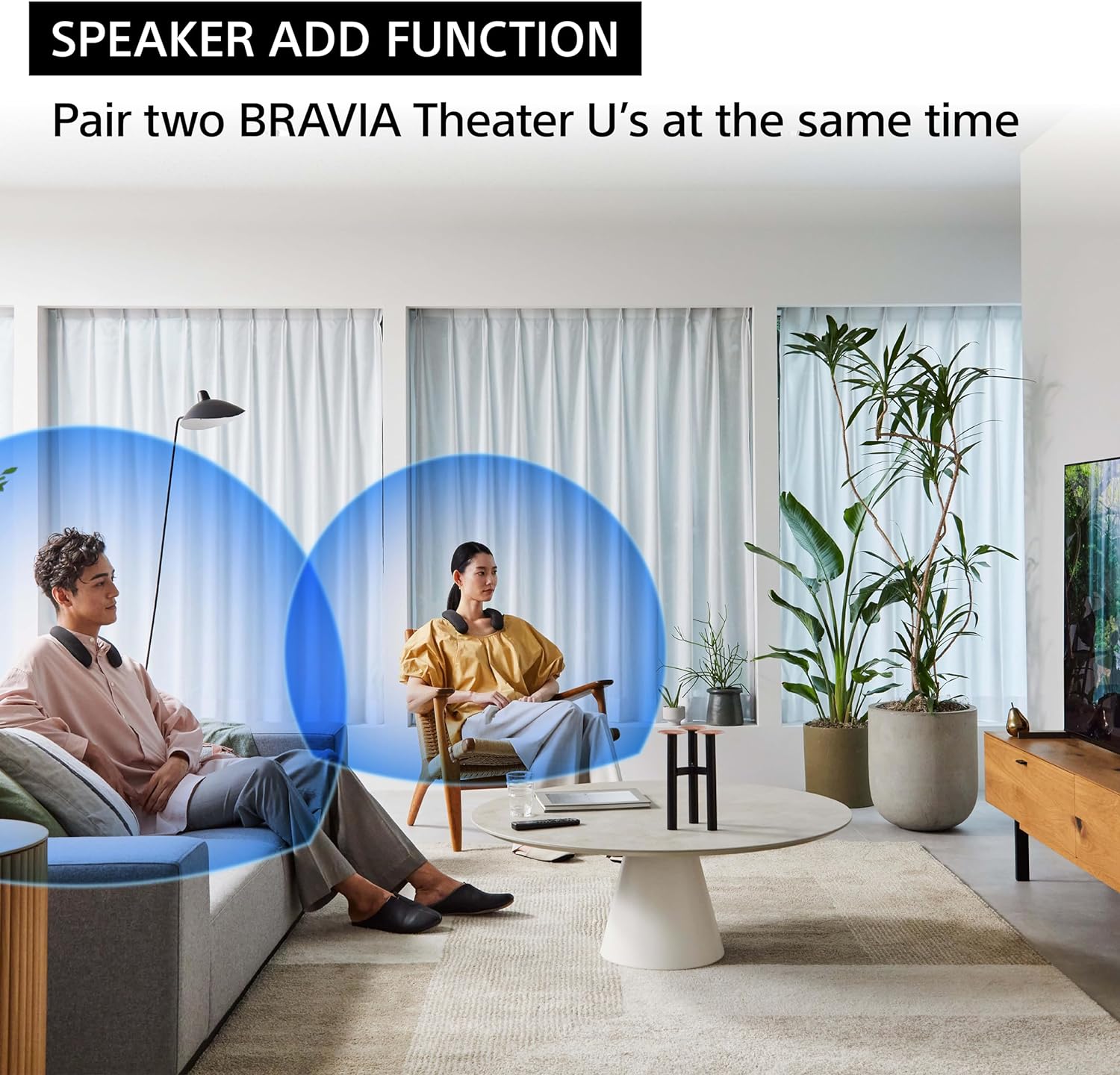 Sony BRAVIA 5 75 Inch 4K Mini LED Smart TV (K-75XR50  2025) + BRAVIA Theater U Wireless Wearable Speaker (HT-AN7) Bundle