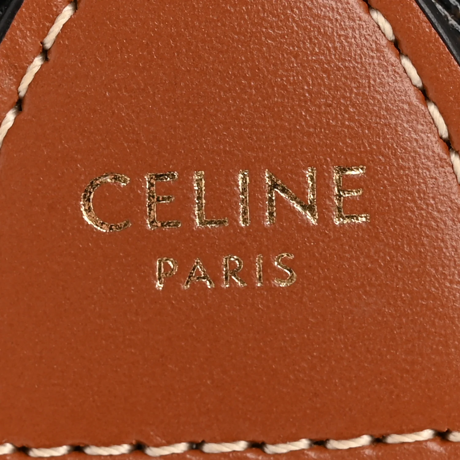 Triomphe Canvas Calfskin Mini Folco Backpack Tan